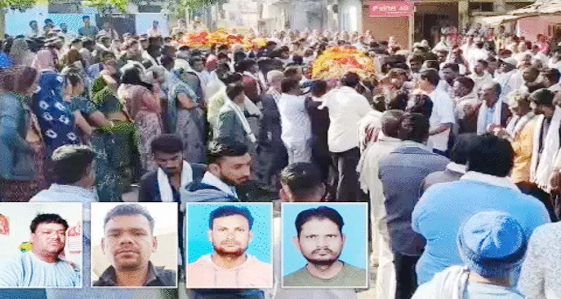 ઈડર નજીક ટ્રિપલ અકસ્માતમાં ભોય સમાજના ચાર યુવાનના કરૂણ મોત : પંથકમાં માતમ છવાયો