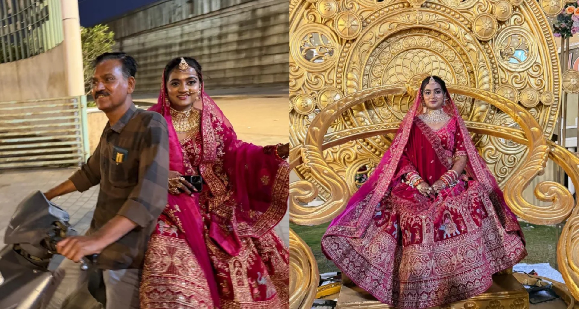 લગ્નના સમયે દુલ્હન ટ્રાફીકમાં અટવાઈ