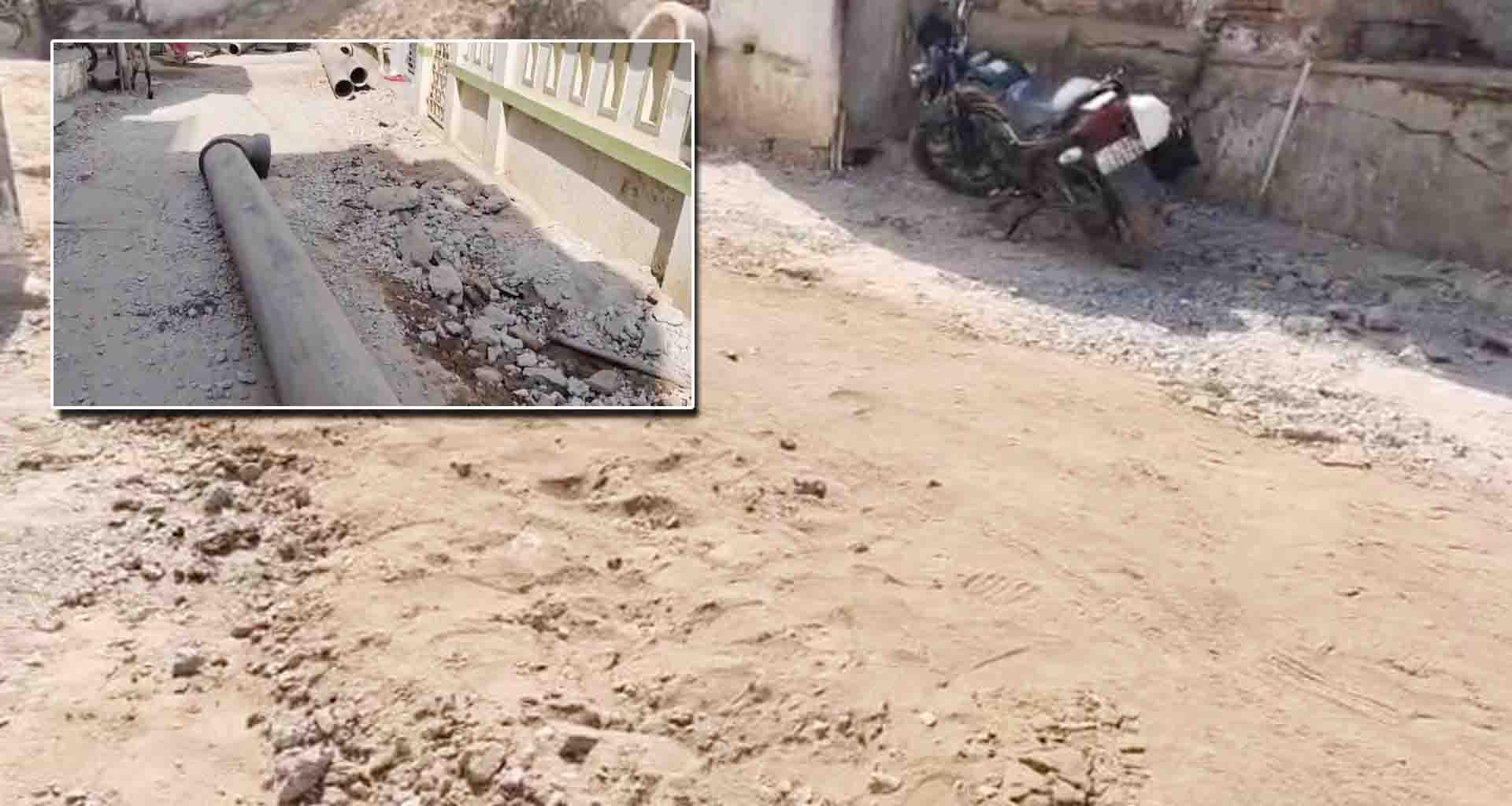 વડનગરમાં ગોકળગતિએ ચાલતા વિકાસકાર્યો બન્યા બાધા રૂપ; ઠેર ઠેર ખોદકામથી શહેરીજનો ત્રાહિમામ