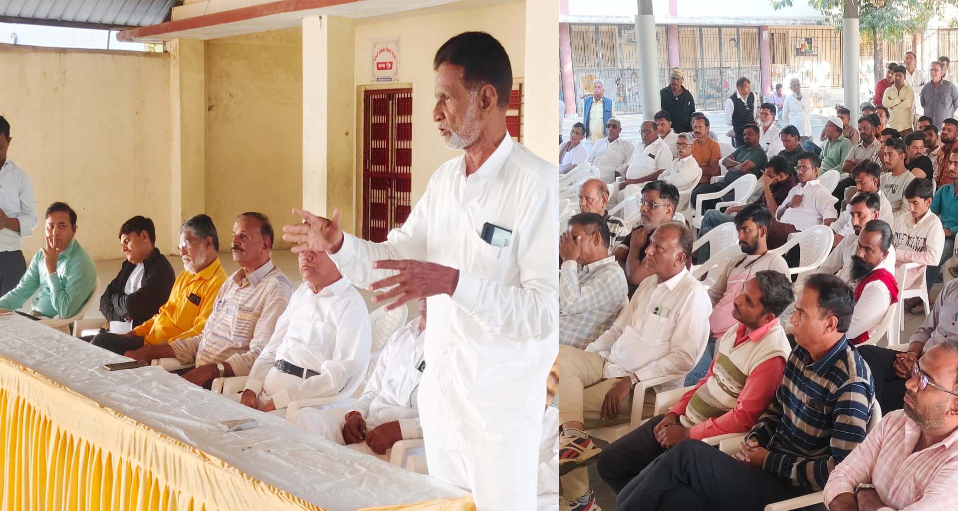 જુનાડીસામાં બેફામ રેત ખનન મુદ્દે ગ્રામસભા મળી