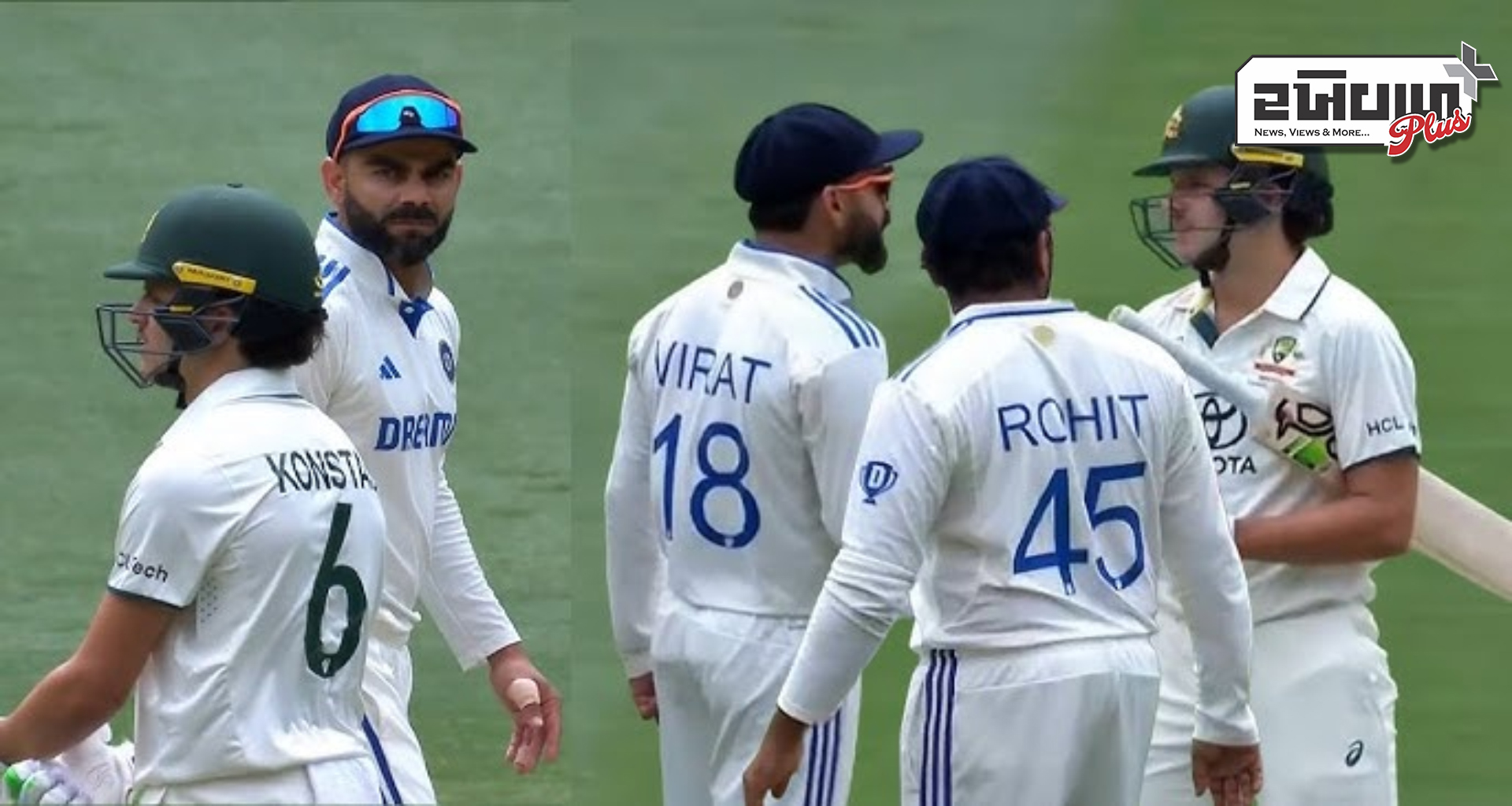 સેમ કોન્સ્ટાસ અને વિરાટ કોહલી સામ સામે એકબીજાની વચ્ચે દલીલ કરતા જોવા મળ્યા