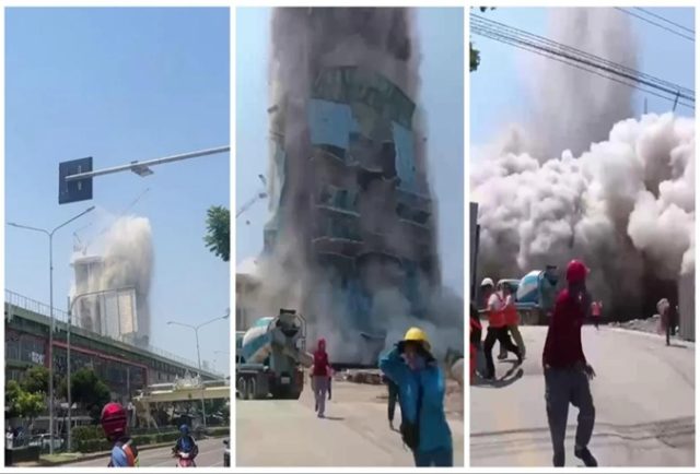 થાઈલેન્ડ, મ્યાનમારમાં શક્તિશાળી ભૂકંપના આંચકા; રિક્ટર સ્કેલ પર તીવ્રતા 7.7 નોંધાઈ