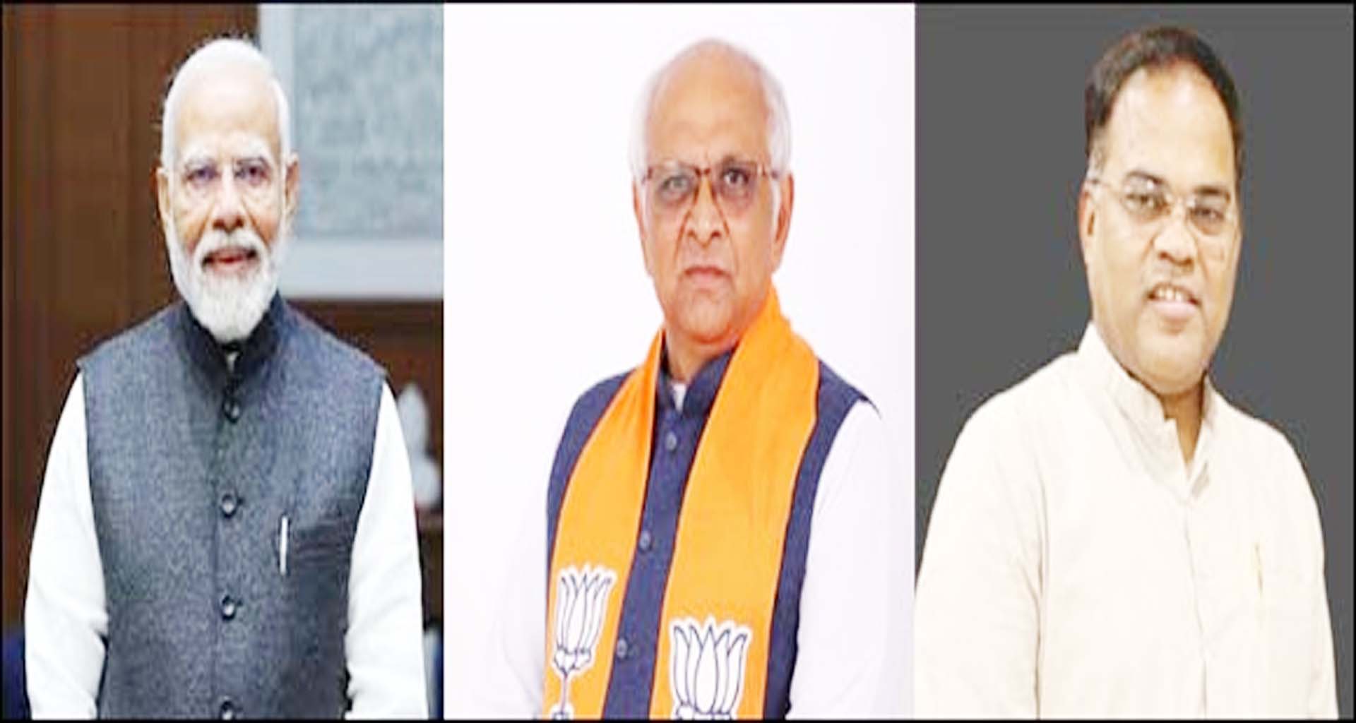 દિલ્હીમાં નરેન્દ્રભાઈ મોદી સાથે ભુપેન્દ્રભાઈ પટેલ અને રત્નાકરજીની મુલાકાત