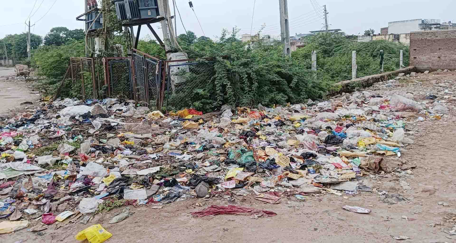 ડીસાની જે.ડી મેમણ પ્રાથમિક શાળા આગળ કચરાના ઢગલાં સફાઈ ન થતાં રોગચાળો ફેલાવાનો ભય