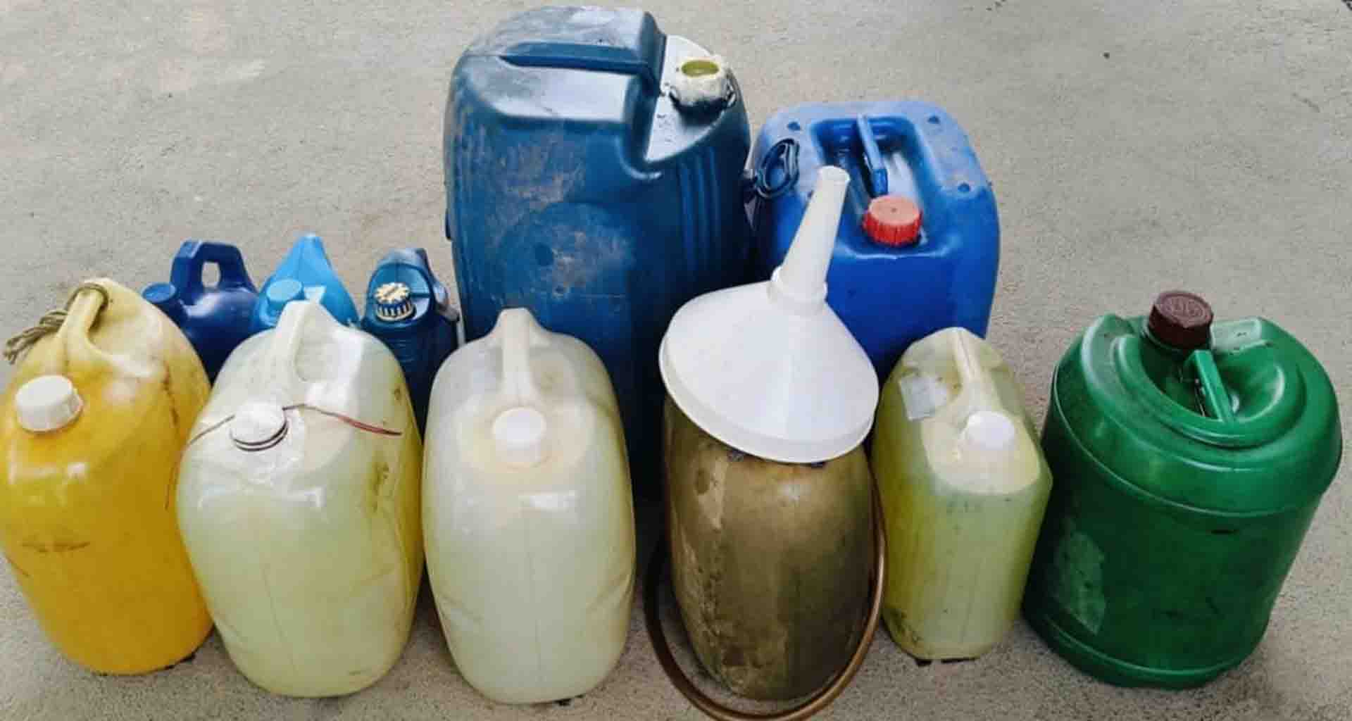 ગેરકાયદેસર સંગ્રહ કરેલ ડિઝલનો જથ્થો જપ્ત કરતી પાટણ એસઓજી પોલીસ