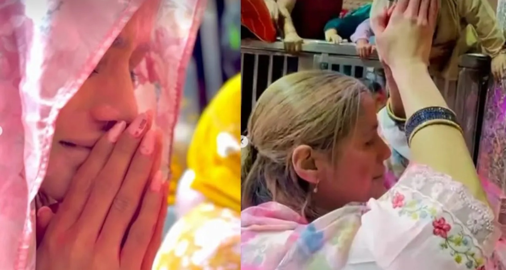 પૂનમ પાંડે બાંકે બિહારીના દરબારમાં ખૂબ રડી, સાદા પોશાકમાં વૃંદાવન પહોંચી, પ્રેમાનંદ મહારાજના આશીર્વાદ પણ લીધા