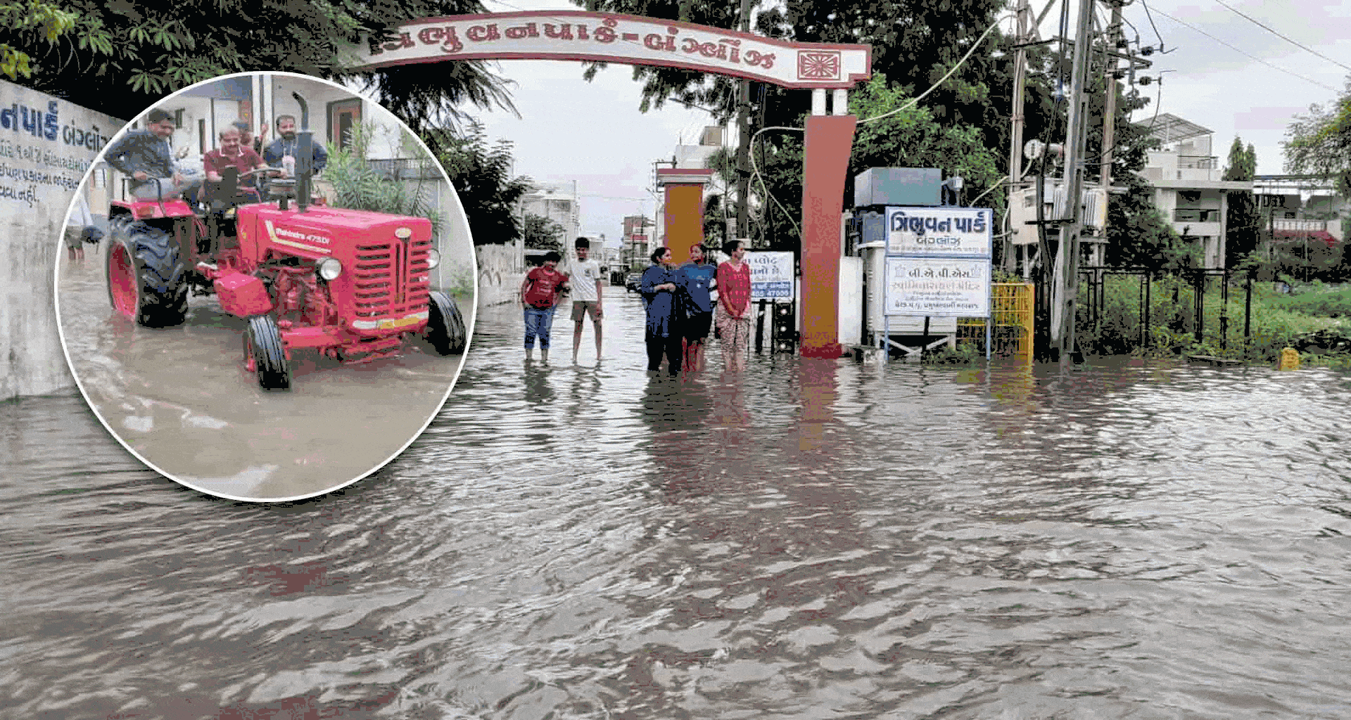 પાટણ શહેરમાં અસહ્ય ઉકળાટ વચ્ચે ધોધમાર વરસાદ વરસતાં વાતાવરણમાં ઠંડક પ્રસરી