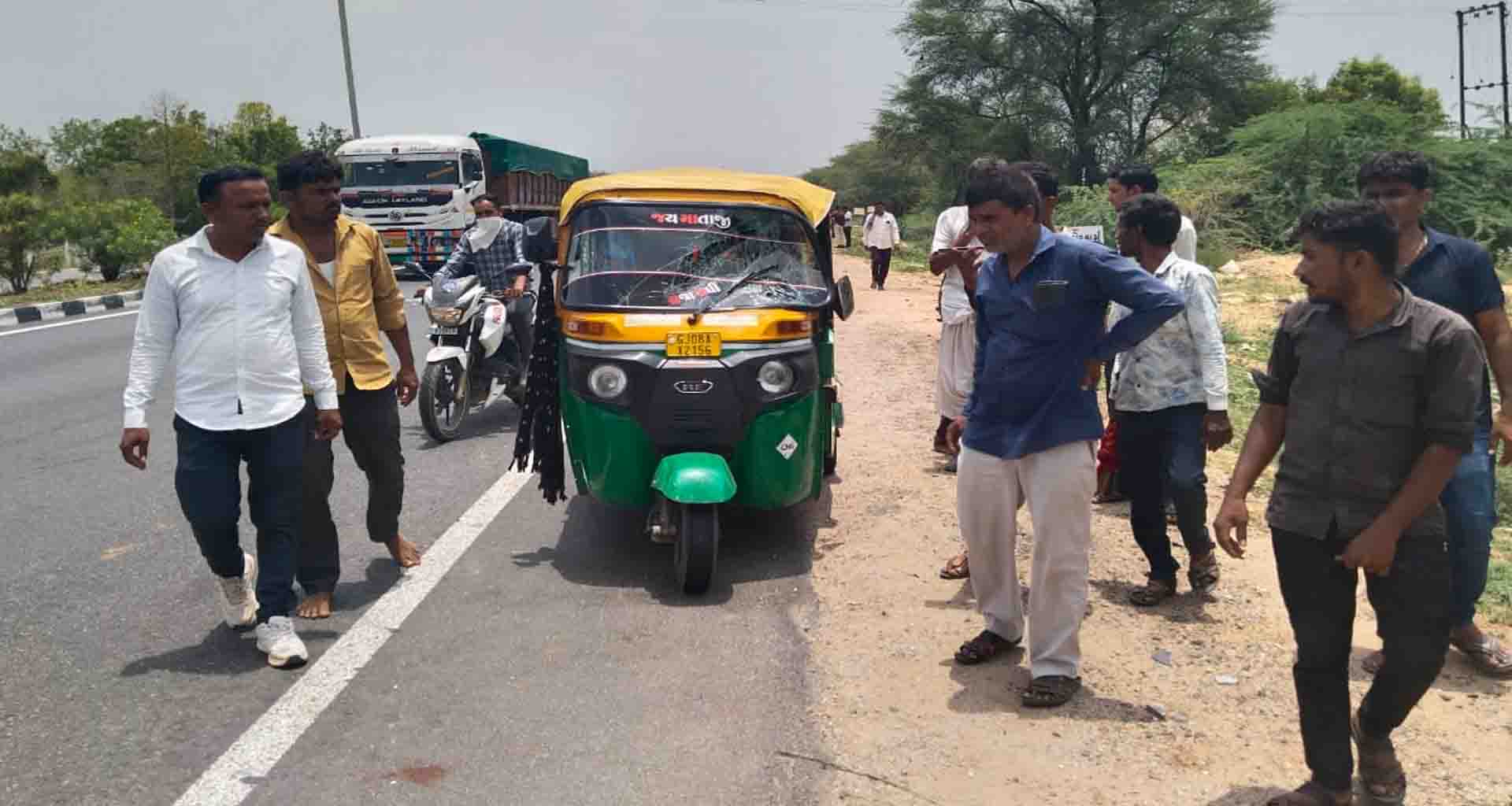 ડીસાના ખેટ્વા બસ સ્ટેન્ડ પાસે રીક્ષાની ટક્કરથી મજૂરનું મોત