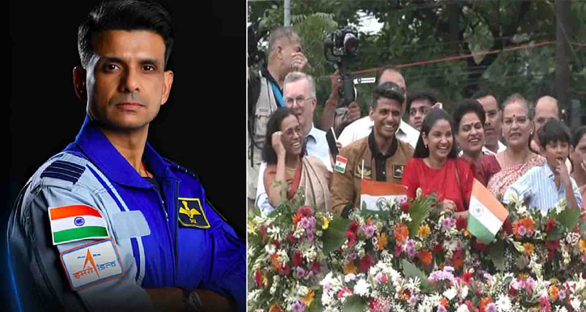 શુભાંશુ શુક્લા પોતાના શહેર લખનૌ પહોંચ્યા સીએમ યોગી આદિત્યનાથને મળશે