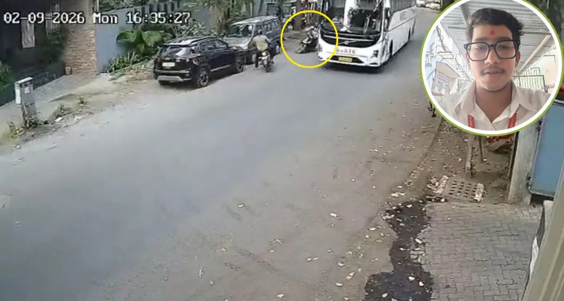 સુરત: બસ બાઇક વચ્ચે જોરદાર અકસ્માત, 1 નું મોત