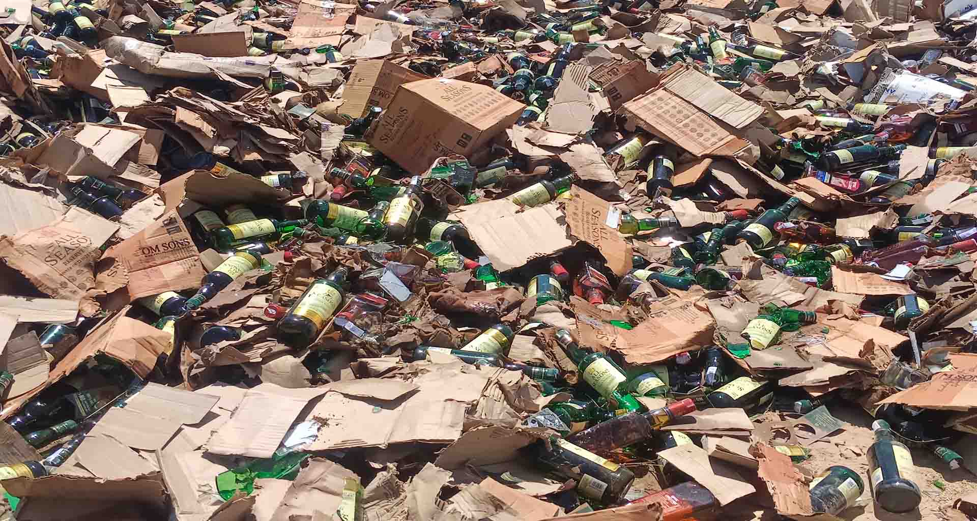 ઊંઝા પોલીસ સ્ટેશનના 29 ગુનામાં પકડાયેલા 48 લાખના વિદેસી દારૂ ઉપર રોલર ફરી વળ્યું