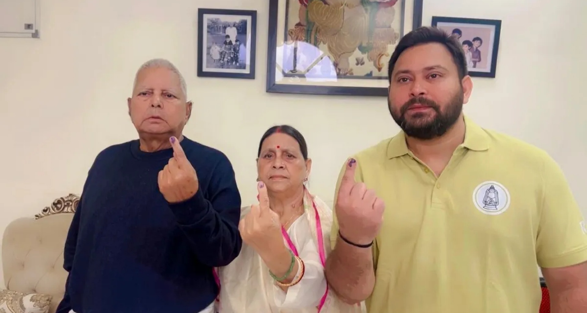 મતદાન કર્યા બાદ લાલુ યાદવે કર્યું ટ્વિટ, "રોટલી તવા પર ફેરવવી પડશે નહીંતર તે બળી જશે."