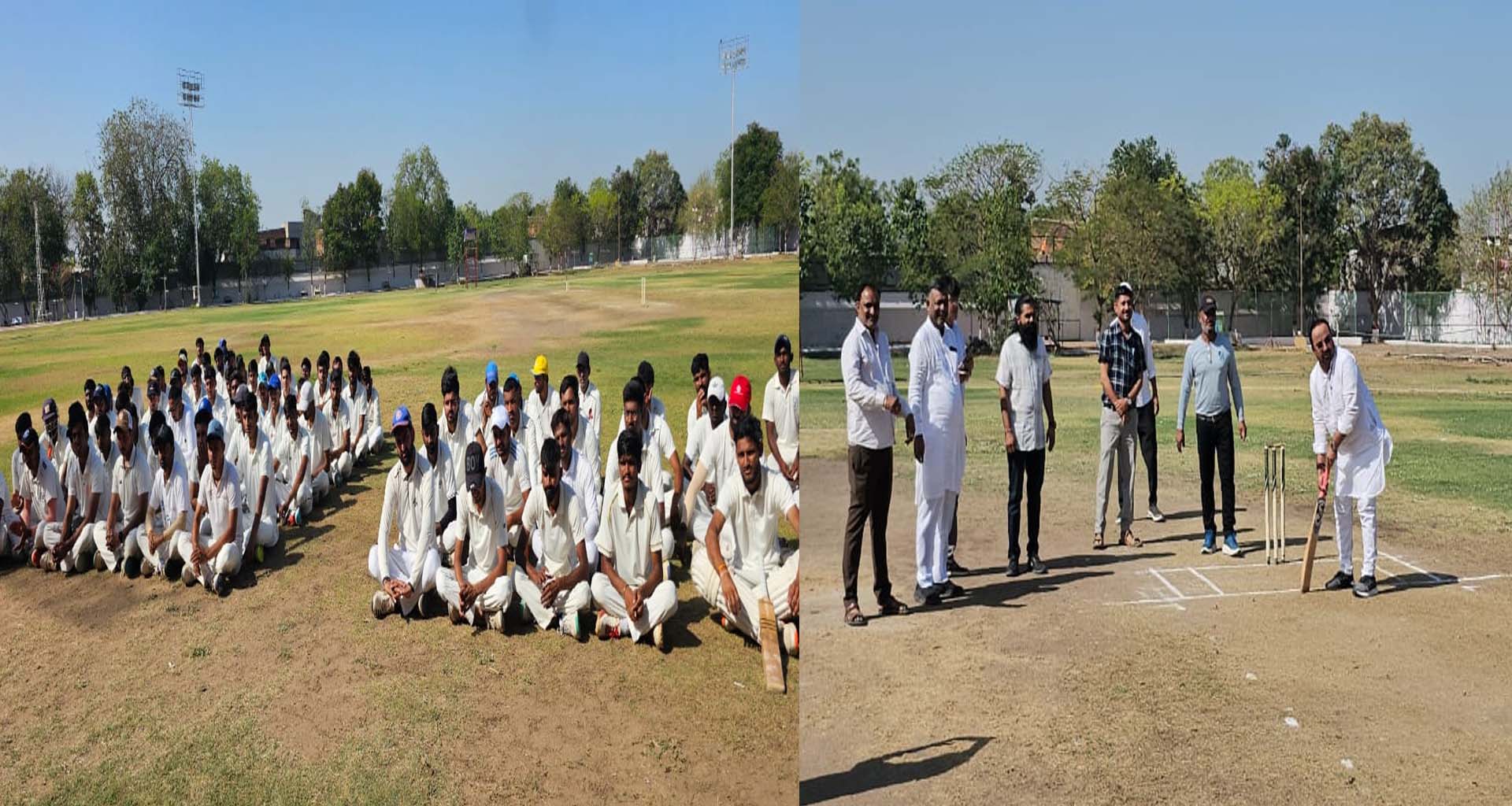 બનાસકાંઠા ડિસ્ટ્રિક્ટ ક્રિકેટ એસોસિએશન દ્વારા અંડર-23 અને સિનિયર ટીમ માટે સિલેક્શન ટ્રાયલ યોજાયું