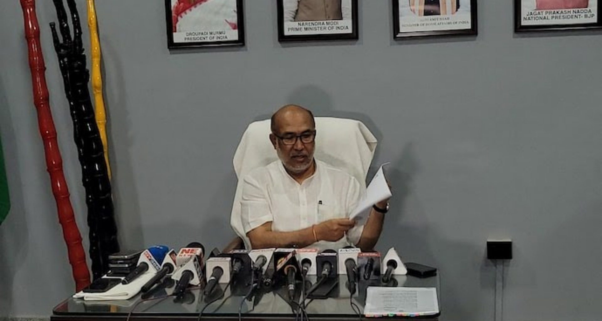 મણિપુરના મુખ્યમંત્રી પદેથી રાજીનામું આપ્યાના મહિનાઓ પછી બિરેન સિંહની સુરક્ષામાં ઘટાડો કરવામાં આવ્યો