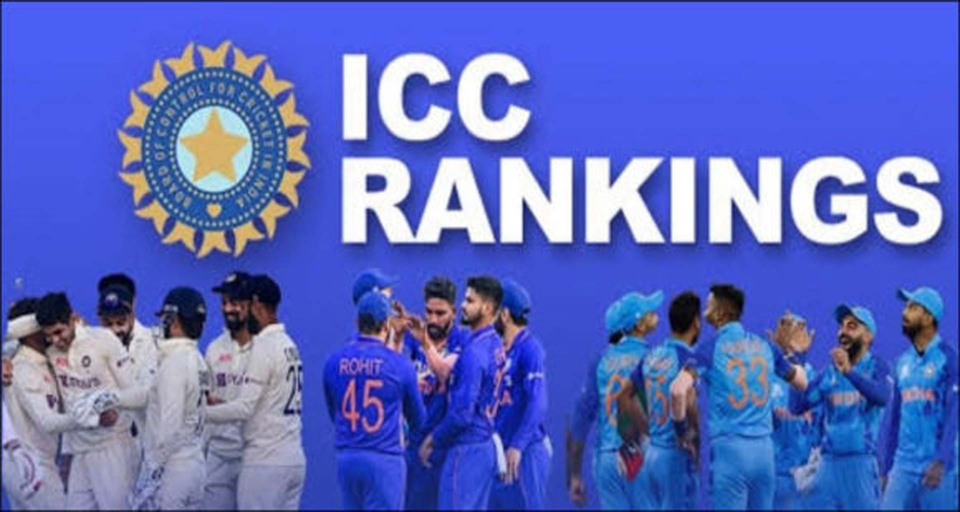 ICC રેન્કિંગમાં ભારત અને ઓસ્ટ્રેલિયા ટોચ પર યથાવત