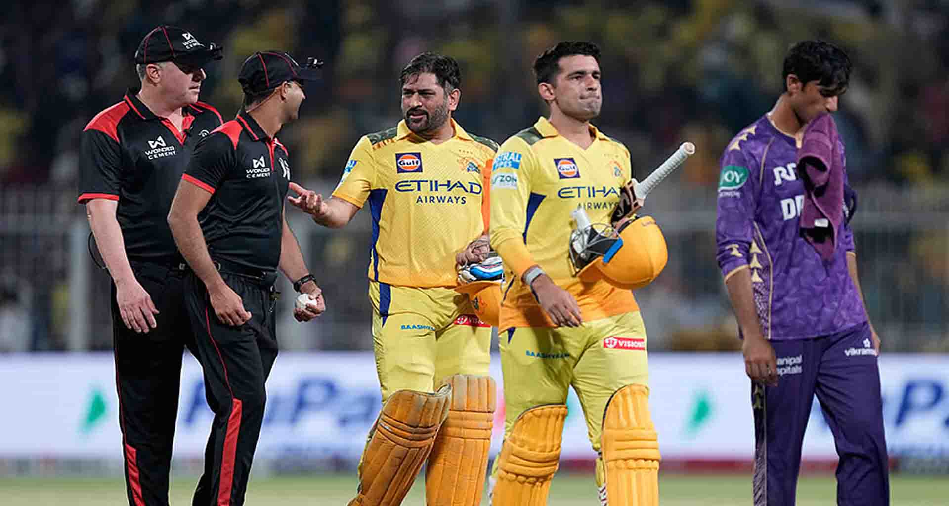 ચેન્નાઈ સુપર કિંગ્સે કોલકાતા નાઈટ રાઈડર્સને 2 વિકેટથી હરાવ્યું