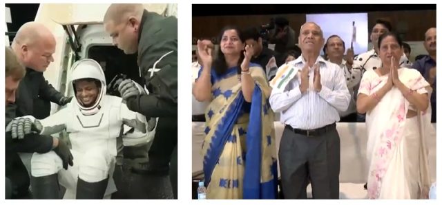 કેક, આંસુ, સ્મિત: શુભાંશુ શુક્લાના પરિવારે અવકાશથી તેમના પાછા ફરવાની ઉજવણી કરી