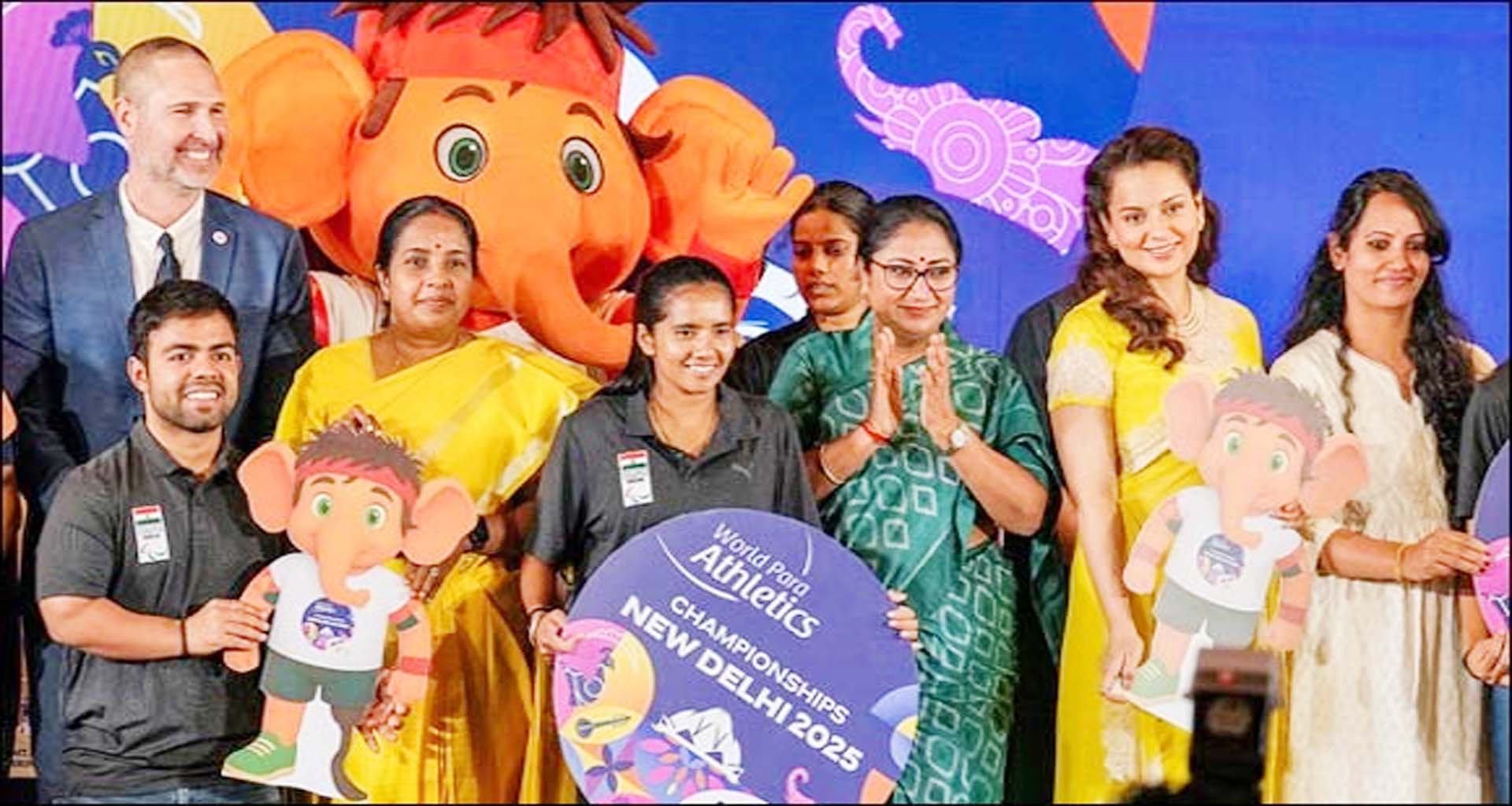 ૨૦૨૫ વર્લ્ડ પેરા એથ્લેટિક્સ ચેમ્પિયનશિપ : દિલ્હીના મુખ્યમંત્રીએ રેખા ગુપ્તાએ લોગો અને માસ્કોટનું અનાવરણ કર્યું