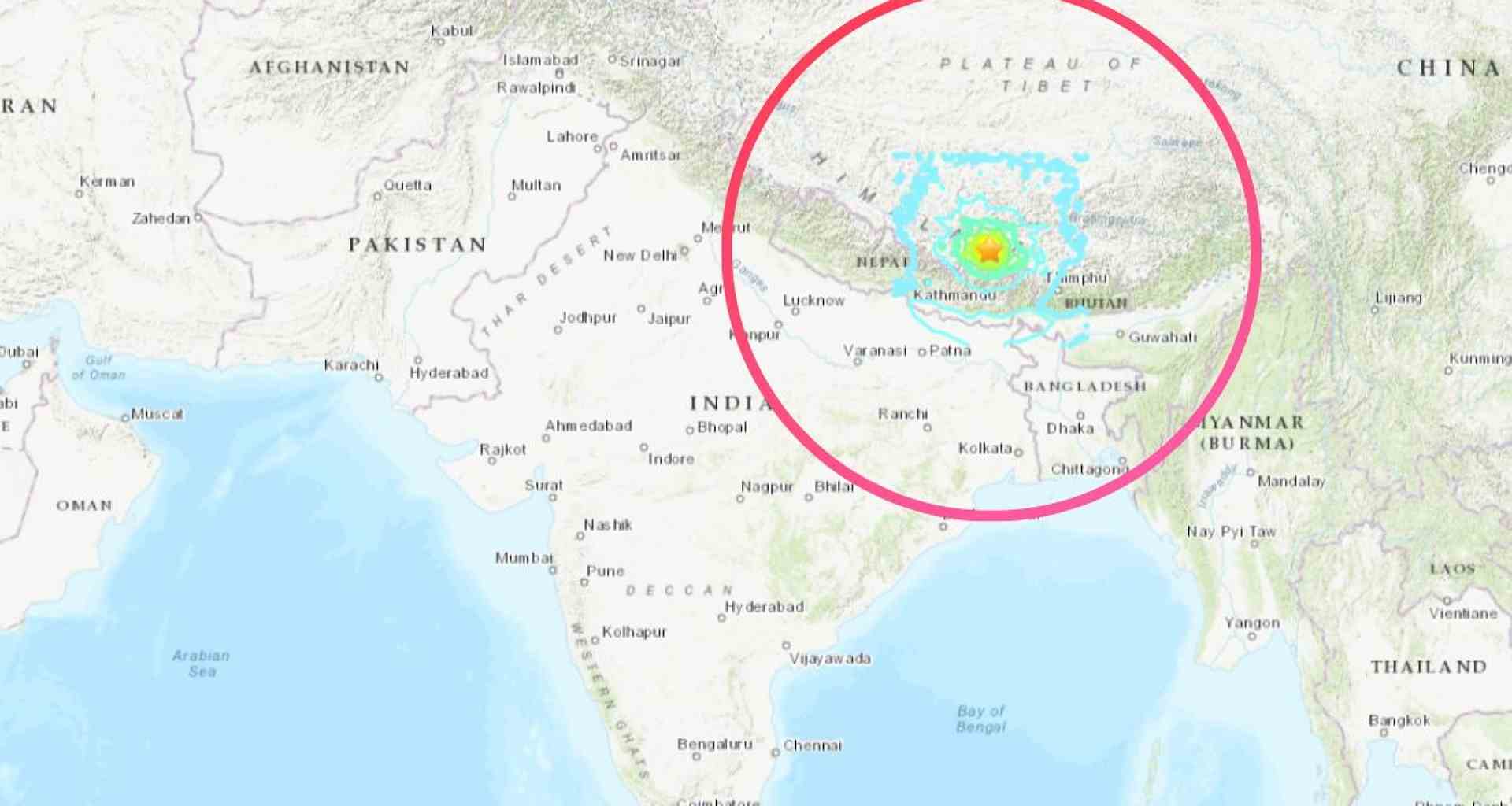 ભૂકંપઃ તિબેટ-નેપાળ બોર્ડર પર 7.1ની તીવ્રતાનો ભૂકંપ, 36 લોકોના મોત, ભારત પણ ધ્રૂજી ઊઠ્યું