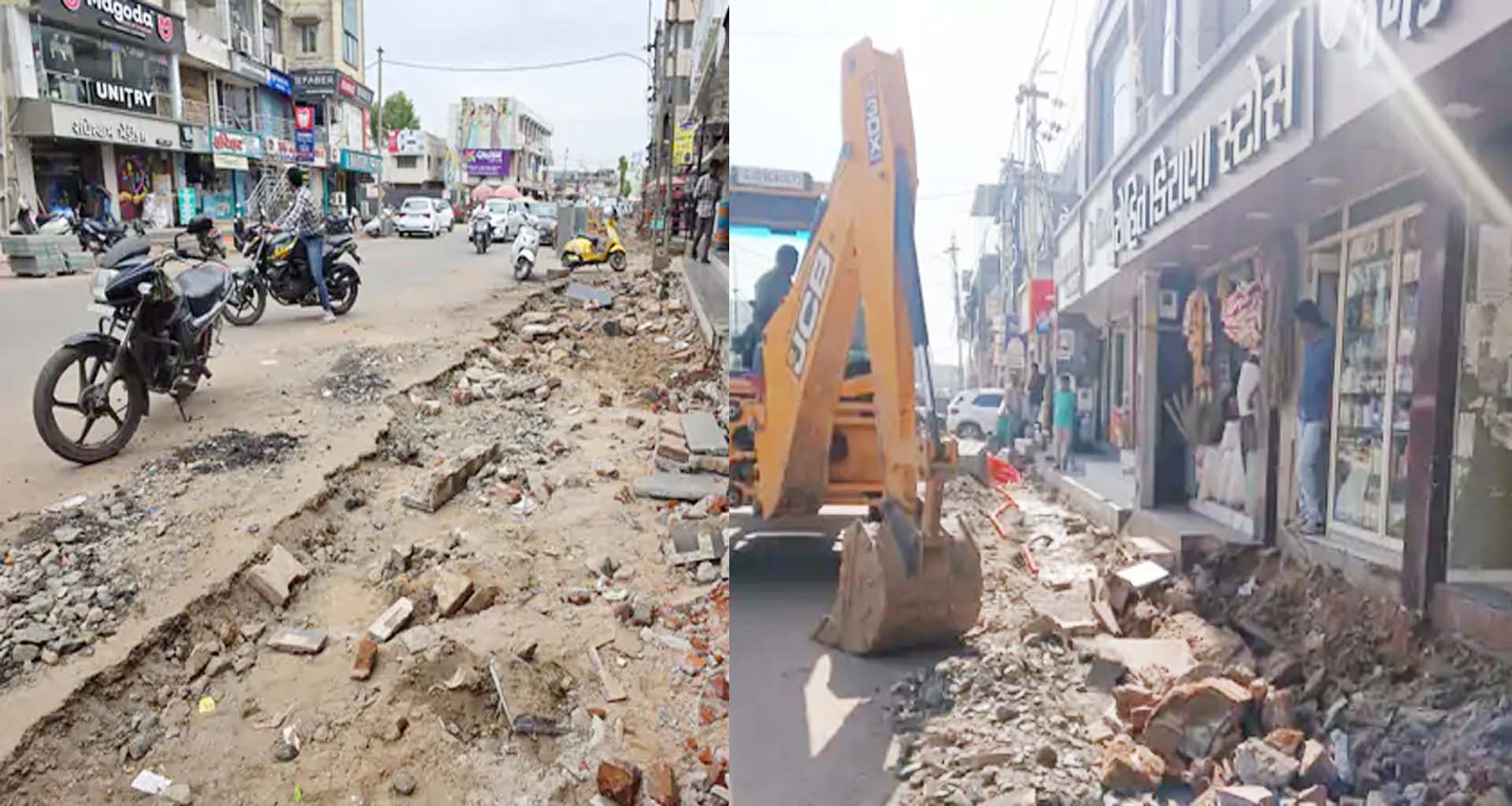 હિંમતનગર પાલિકાએ 27થી વધુ દબાણ હટાવ્યા