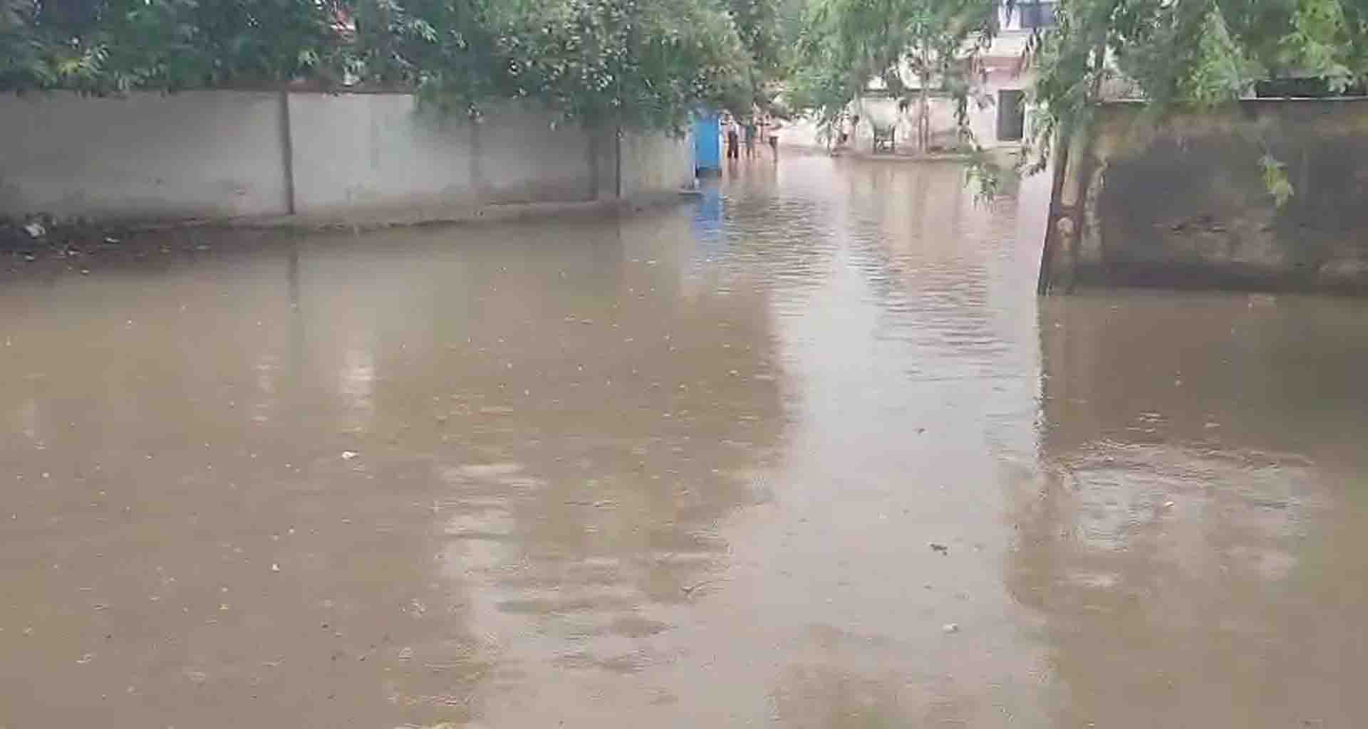 વાવની પ્રતાપપુરા પ્રાથમિક શાળા પાસે પાણી ભરાયા