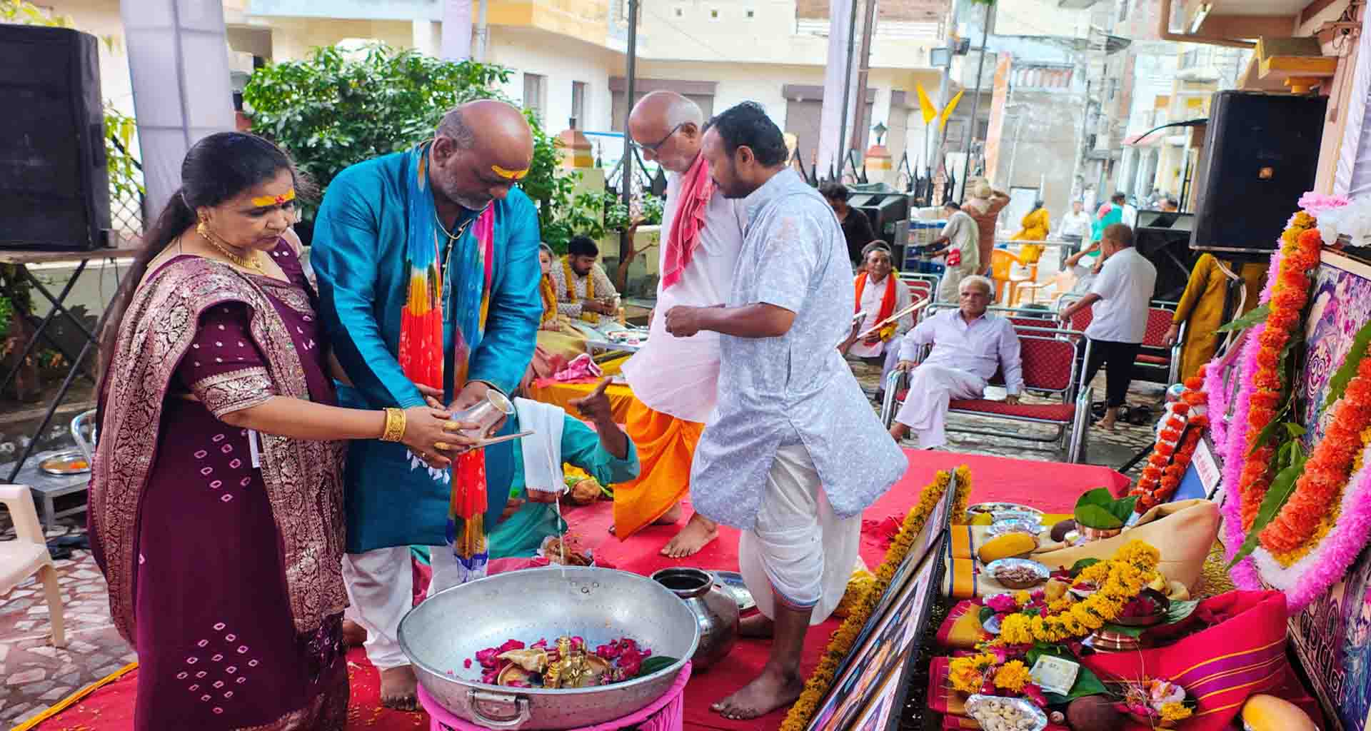 અષાઢી બીજની રથયાત્રા પૂર્વે જગન્નાથ મંદિર ખાતે ષોડશોપચાર મહાઅભિષેકની પૂજા વિધિ કરાઈ