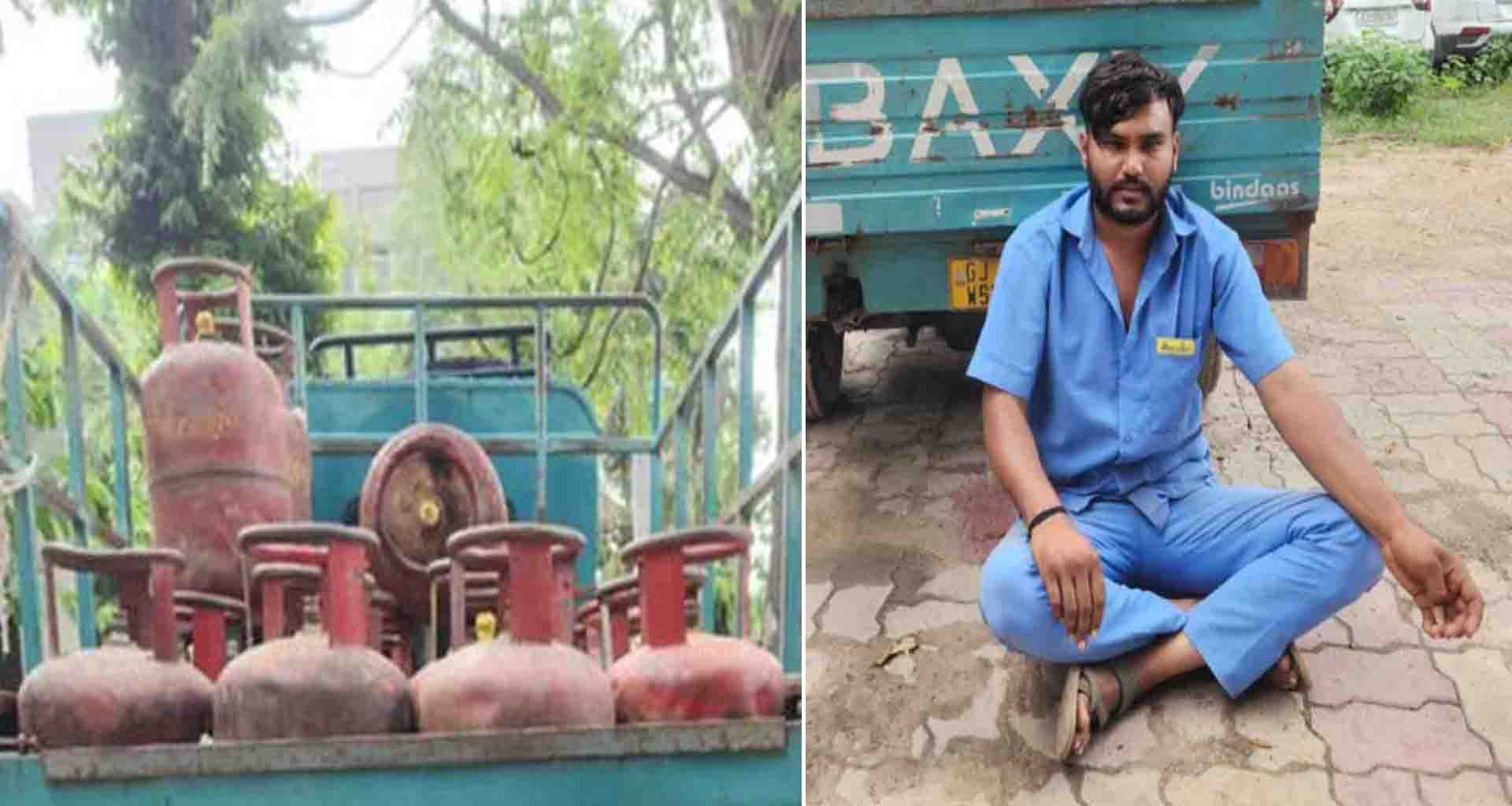 પાટણમાં ભારત ગેસ એજન્સીનો ડિલિવરી બોય ગેરકાયદેસર ગેસ રિફલીગ કરતાં ઝડપાયો