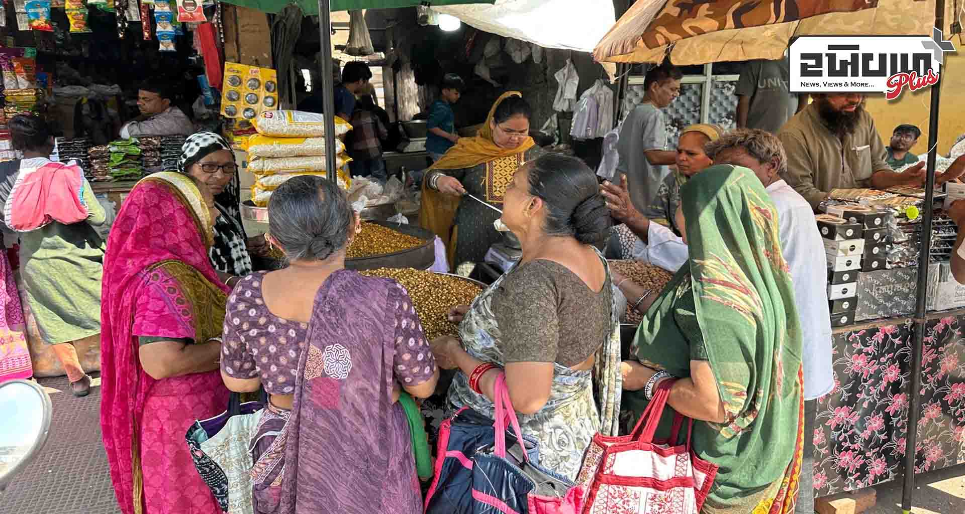 પાટણ શહેરમાં હોળી- ધૂળેટીના પવૅને લઈ ધાણી- ખજુર અને ચણાની ખરીદીમાં તેજી