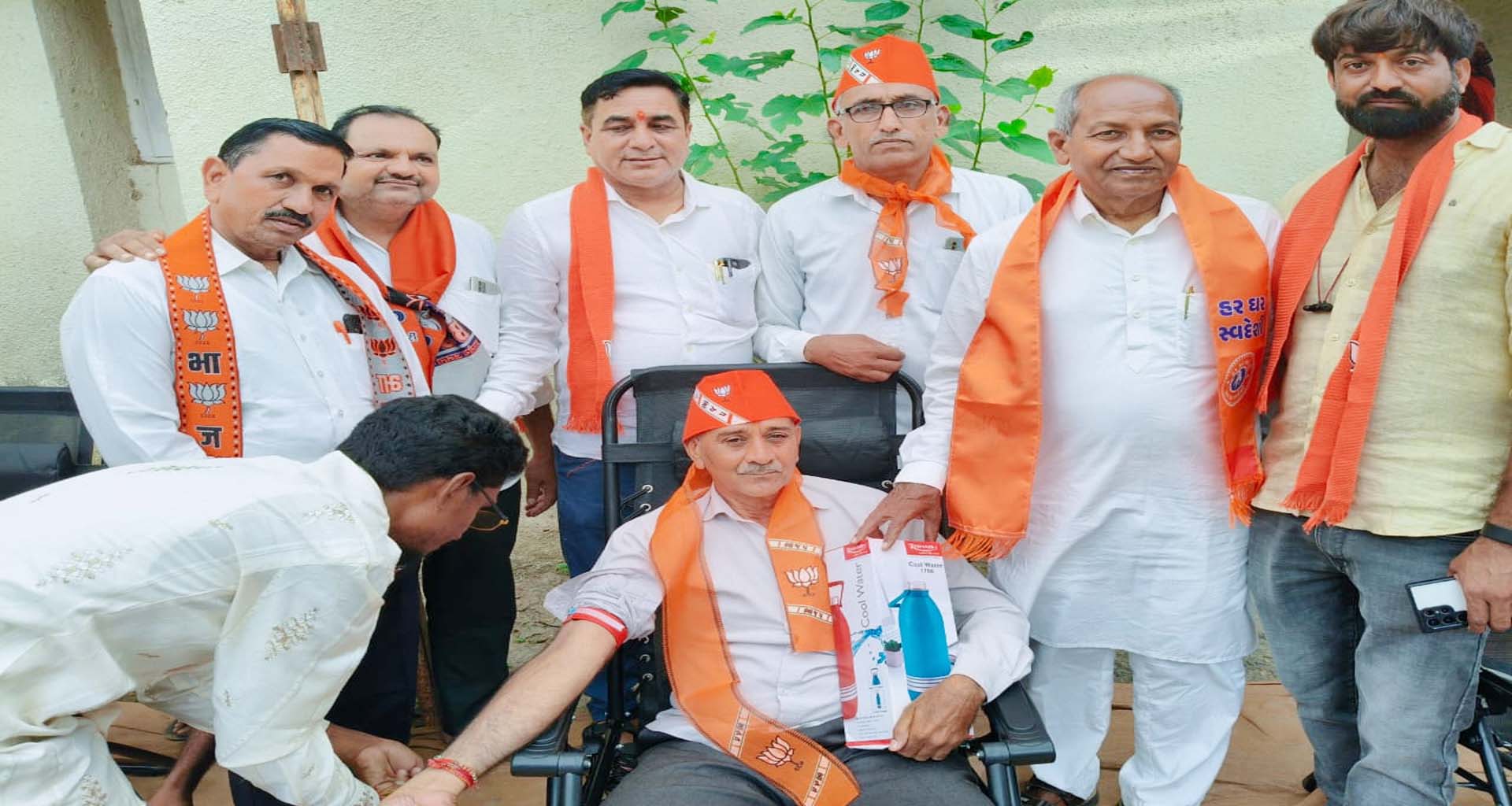 ભીલડી ખાતે ભારતીય જનતા પાર્ટીના યુવા મોરચા દ્વારા બ્લડ કેમ્પનું આયોજન