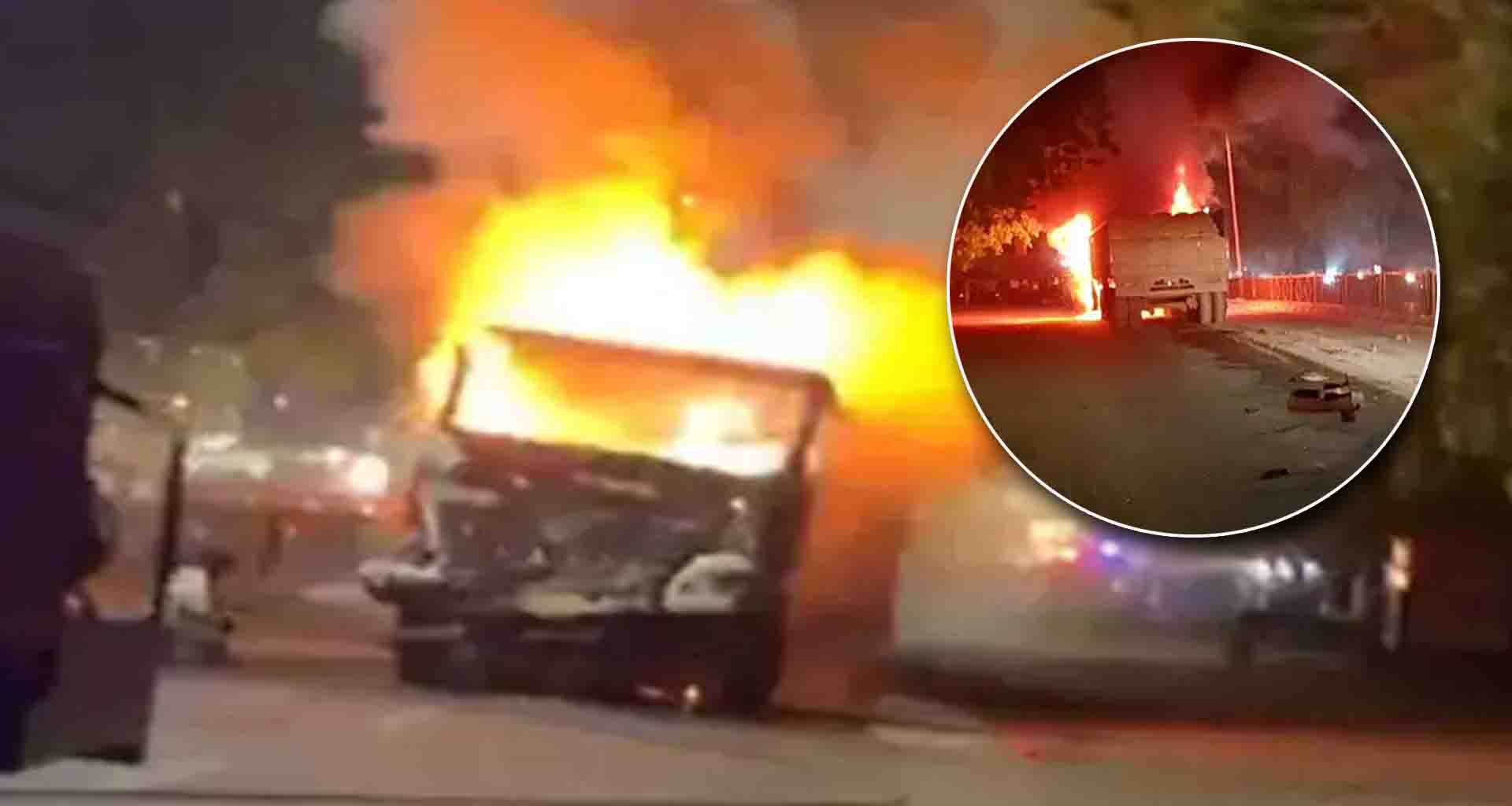 ગંભીર અકસ્માત; ચાણસ્મા તરફ જઈ રહેલી કારે સાયકલને ટક્કર મારી આગ લાગી એક નું મોત