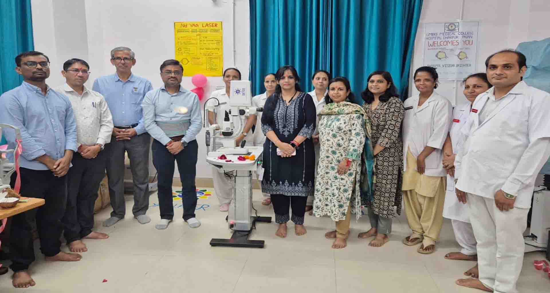 ધારપુર હોસ્પિટલમાં આંખના વિભાગમાં છારી ઉતારવાનું લેઝર મશીન કાર્યરત કરાયું