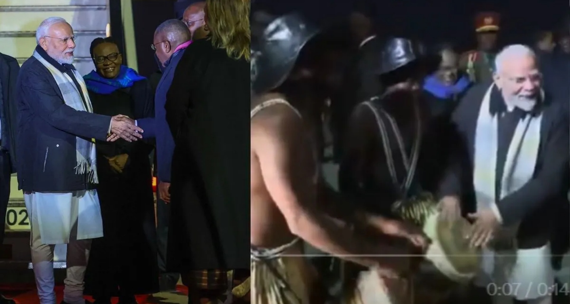 બ્રાઝિલ પછી, પીએમ મોદી તેમના પ્રવાસના છેલ્લા તબક્કામાં નામિબિયા પહોંચ્યા