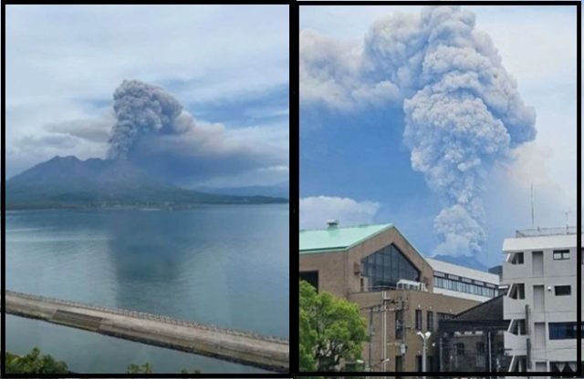 જાપાનના સાકુરાજીમા જ્વાળામુખી 3 કિમી ઊંચા રાખના વાદળો સાથે ફાટ્યો, આ વિસ્તારમાં વારંવાર આવેલા ભૂકંપના દિવસો પછી