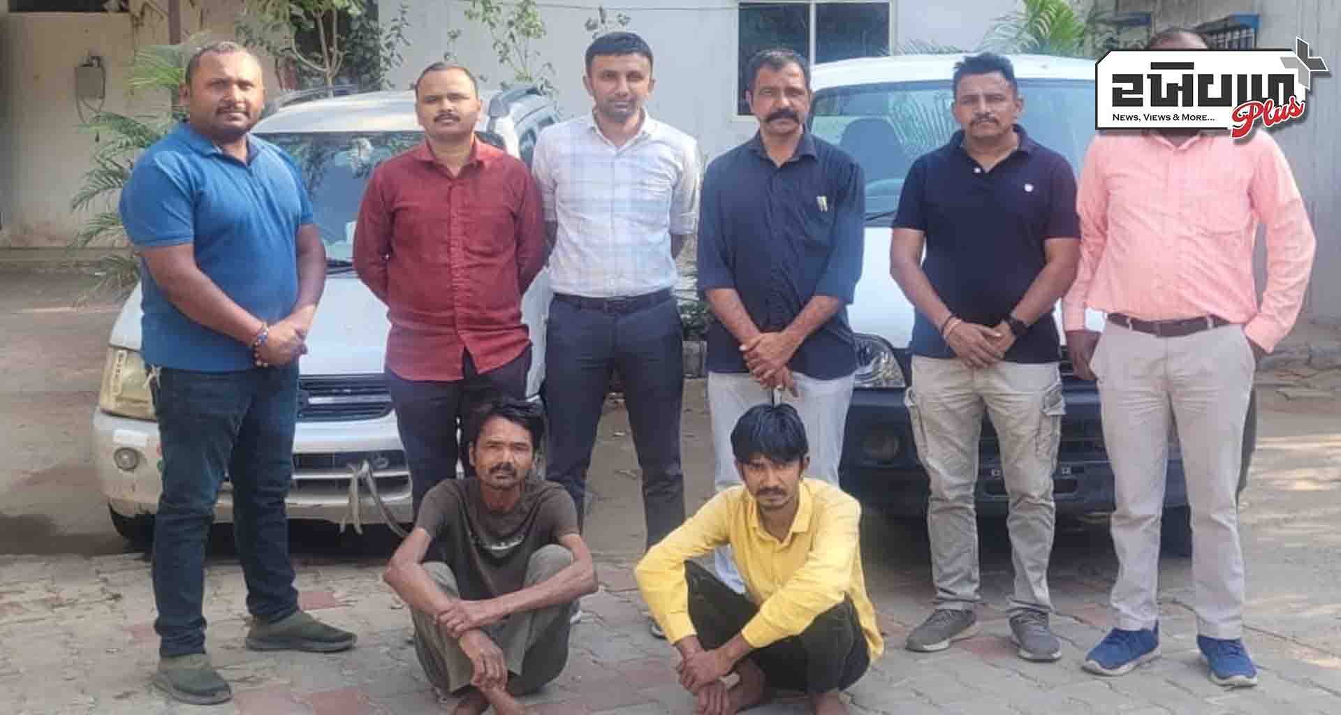 સાબરકાંઠા; એલસીબી એ બે શખ્સોને ચોરીના વાહનો સાથે ઝડપી પાડ્યા