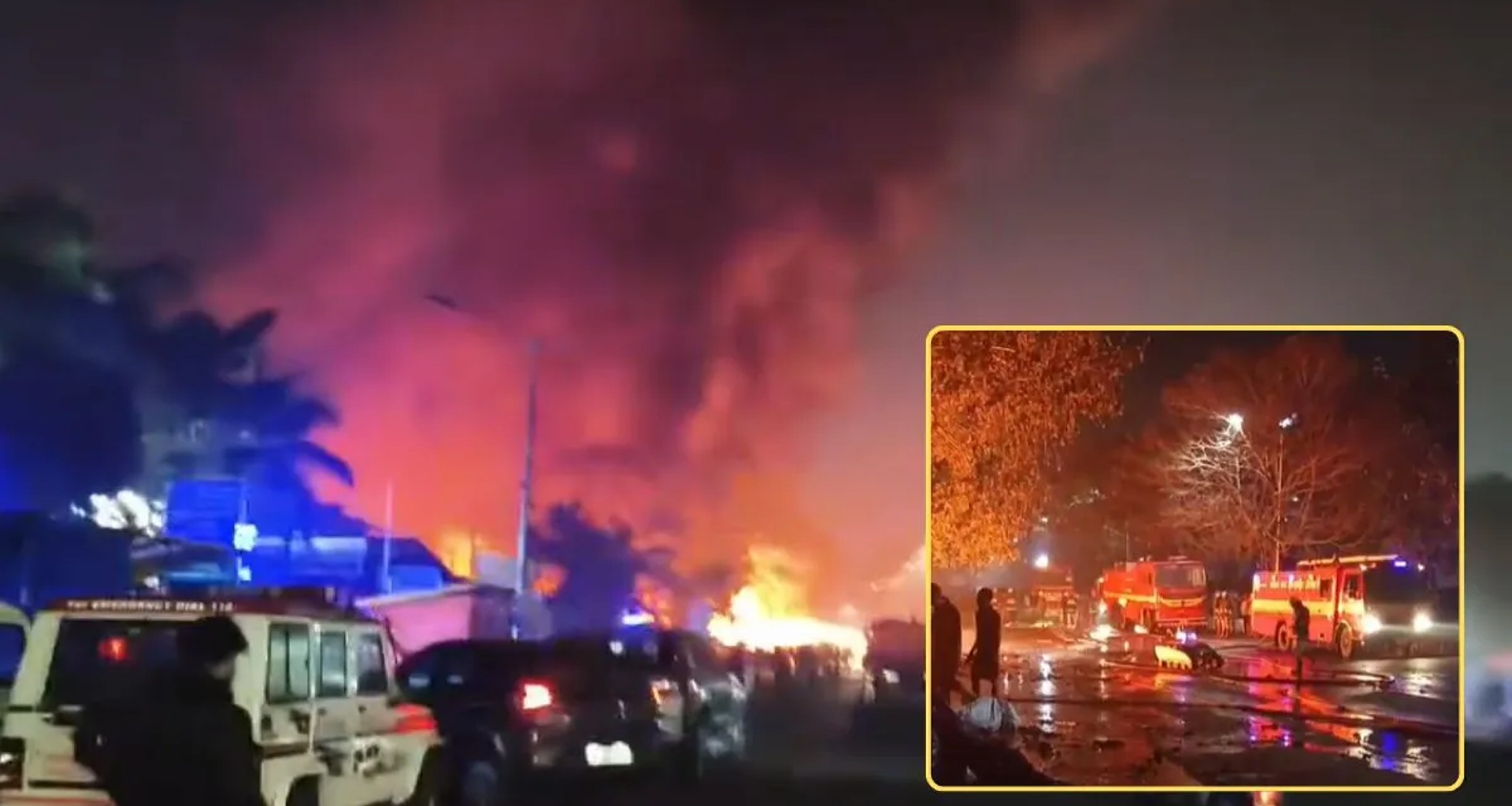 ભુવનેશ્વરના યુનિટ-1 માર્કેટમાં ભીષણ આગ, 40 દુકાનો બળીને થઈ ખાખ, કરોડોનું થયું નુકસાન