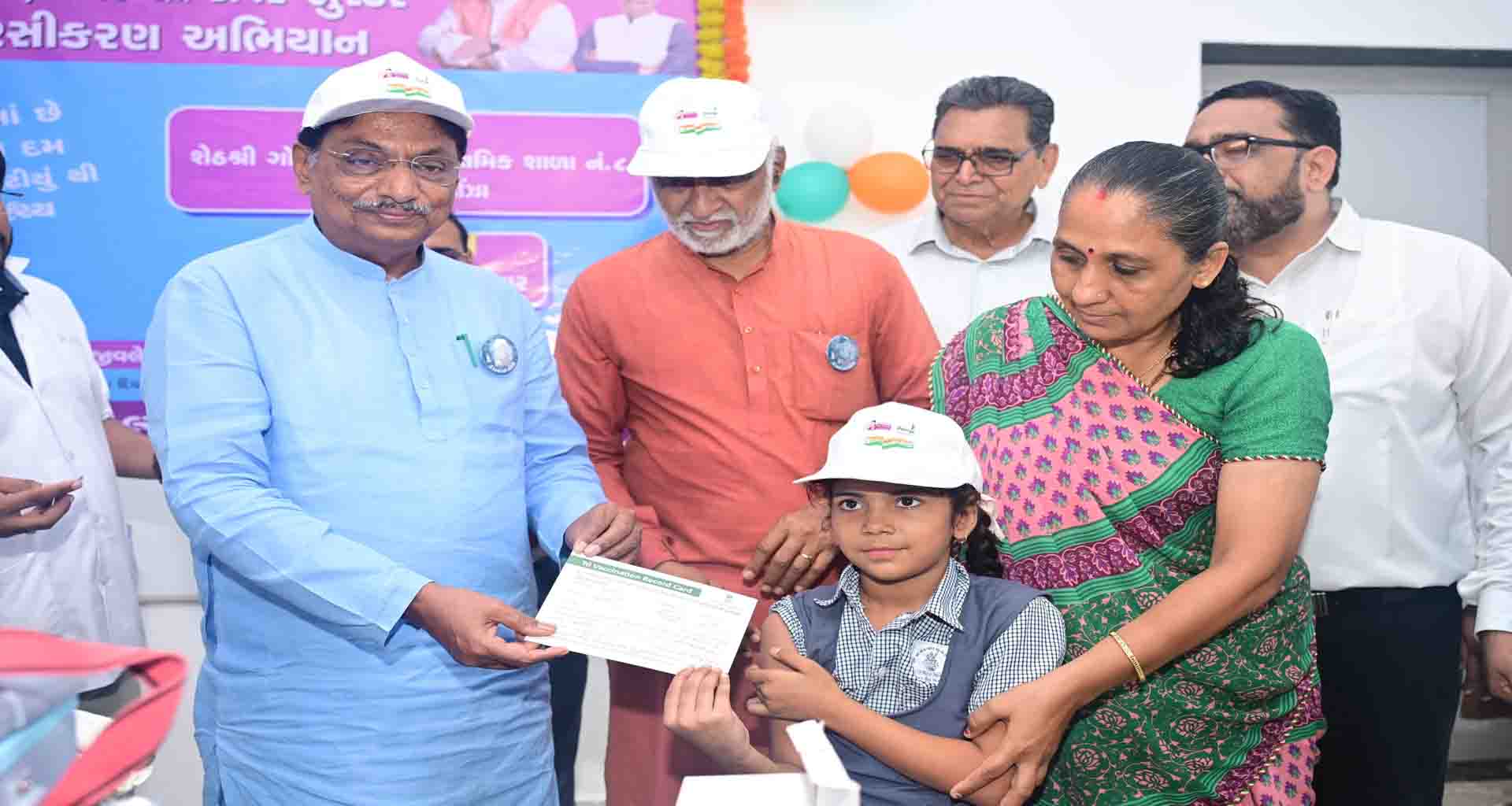 આરોગ્ય મંત્રી ઋષિકેશ પટેલે ઊંઝા ખાતેથી (ત્રિગુણી) રસીકરણ અભિયાનનો રાજ્યવ્યાપી પ્રારંભ કરાવ્યો