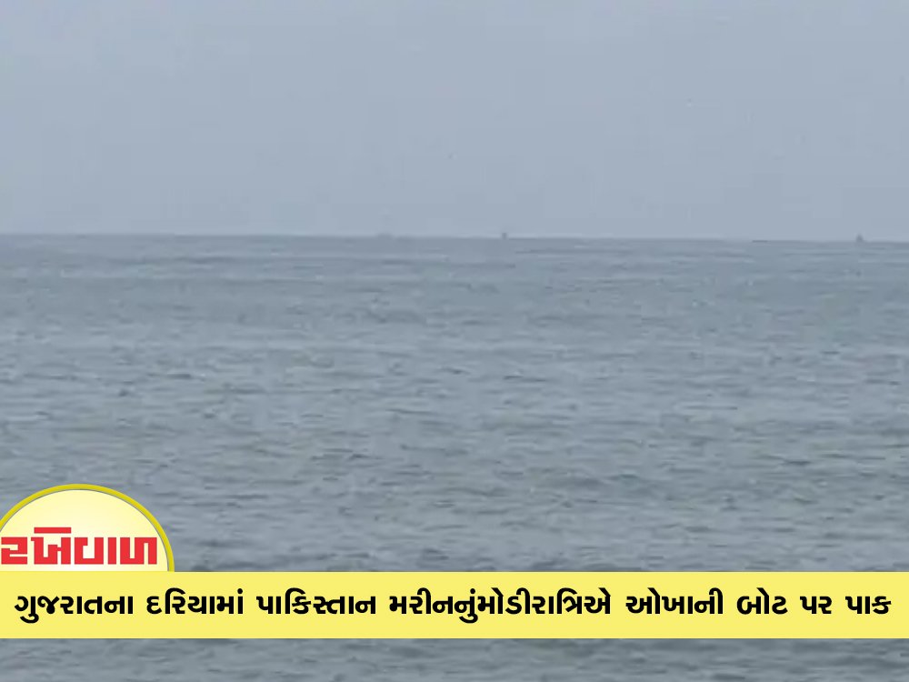 ગુજરાતના દરિયામાં પાકિસ્તાન મરીનનું મોડીરાત્રિએ ઓખાની બોટ પર પાક : મરીને ફાયરિંગ કરતાં બોટ ડૂબી ગઈ