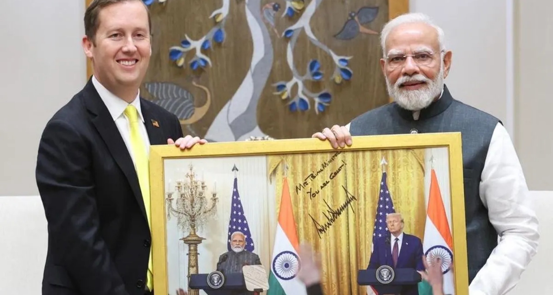 પીએમ મોદીને મળ્યા બાદ સર્જિયો ગોરે કહ્યું, "રાષ્ટ્રપતિ ટ્રમ્પ તમને ખૂબ જ સારા મિત્ર માને છે