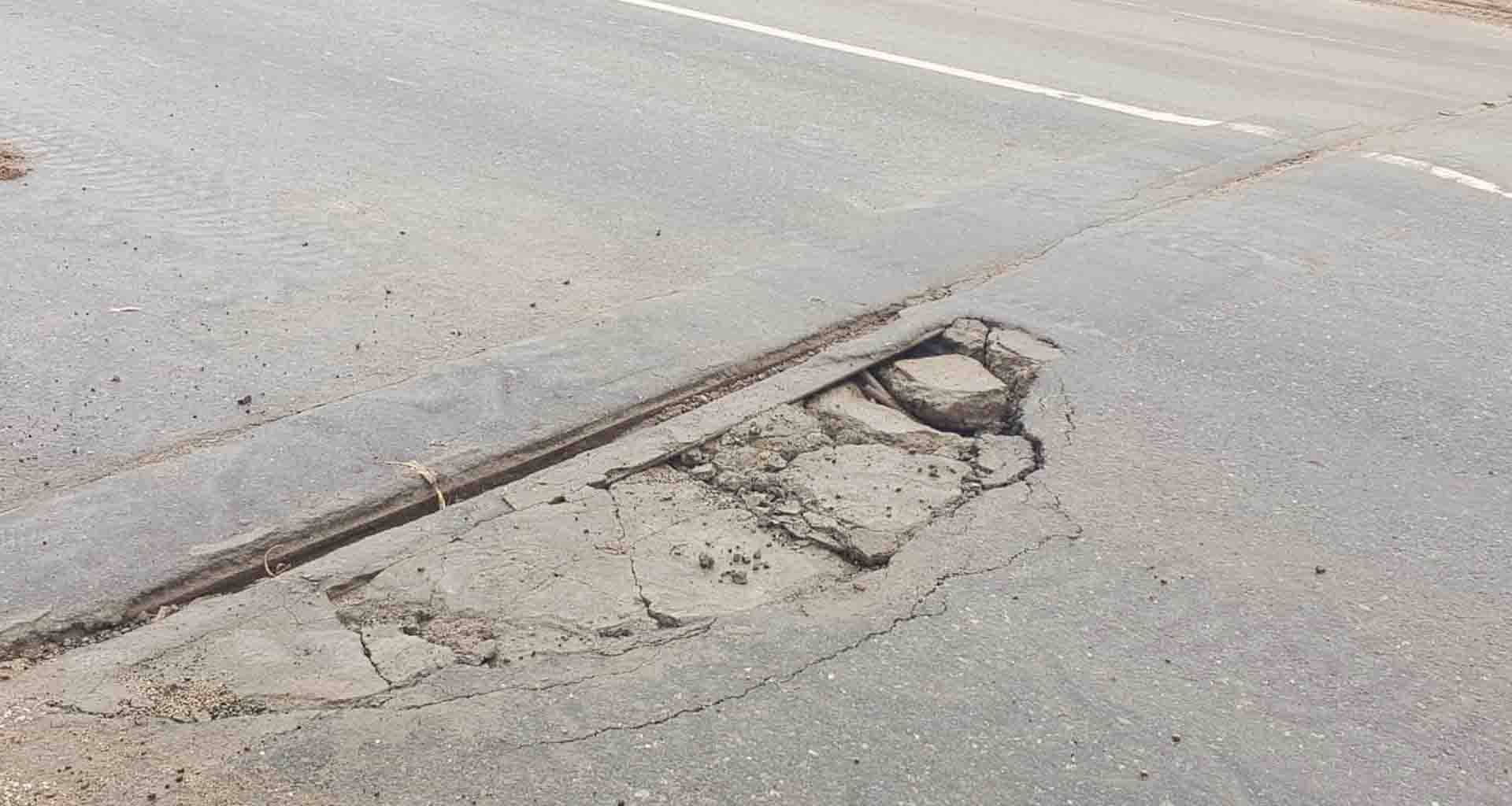 દિયોદર રેલ્વે બ્રીજમાં ફરીથી ગાબડું દેખાયું; અંધારીયા બ્રીજમાં અકસ્માત થવાનો ભય