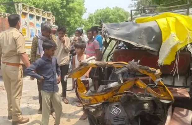 ઉત્તર પ્રદેશના બહરાઇચમાં બસ અને રીક્ષા વચ્ચે ભયાનક અકસ્માત; 5 ના મોત, 16 ઘાયલ