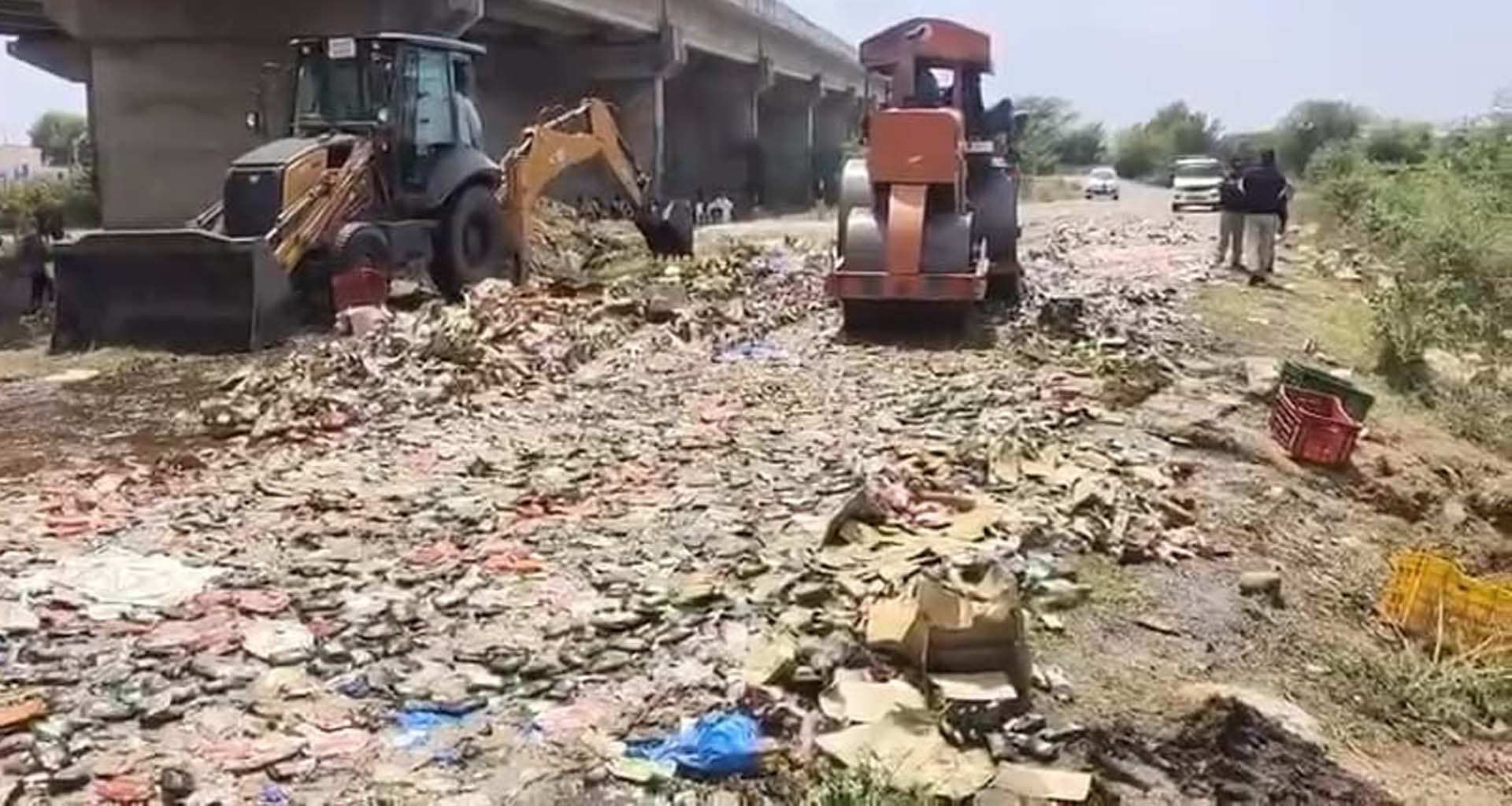 મહેસાણા પોલીસનો મોટો સપાટો : ₹3.36 કરોડના દારૂ પર બુલડોઝર ફેરવી દેવાયું