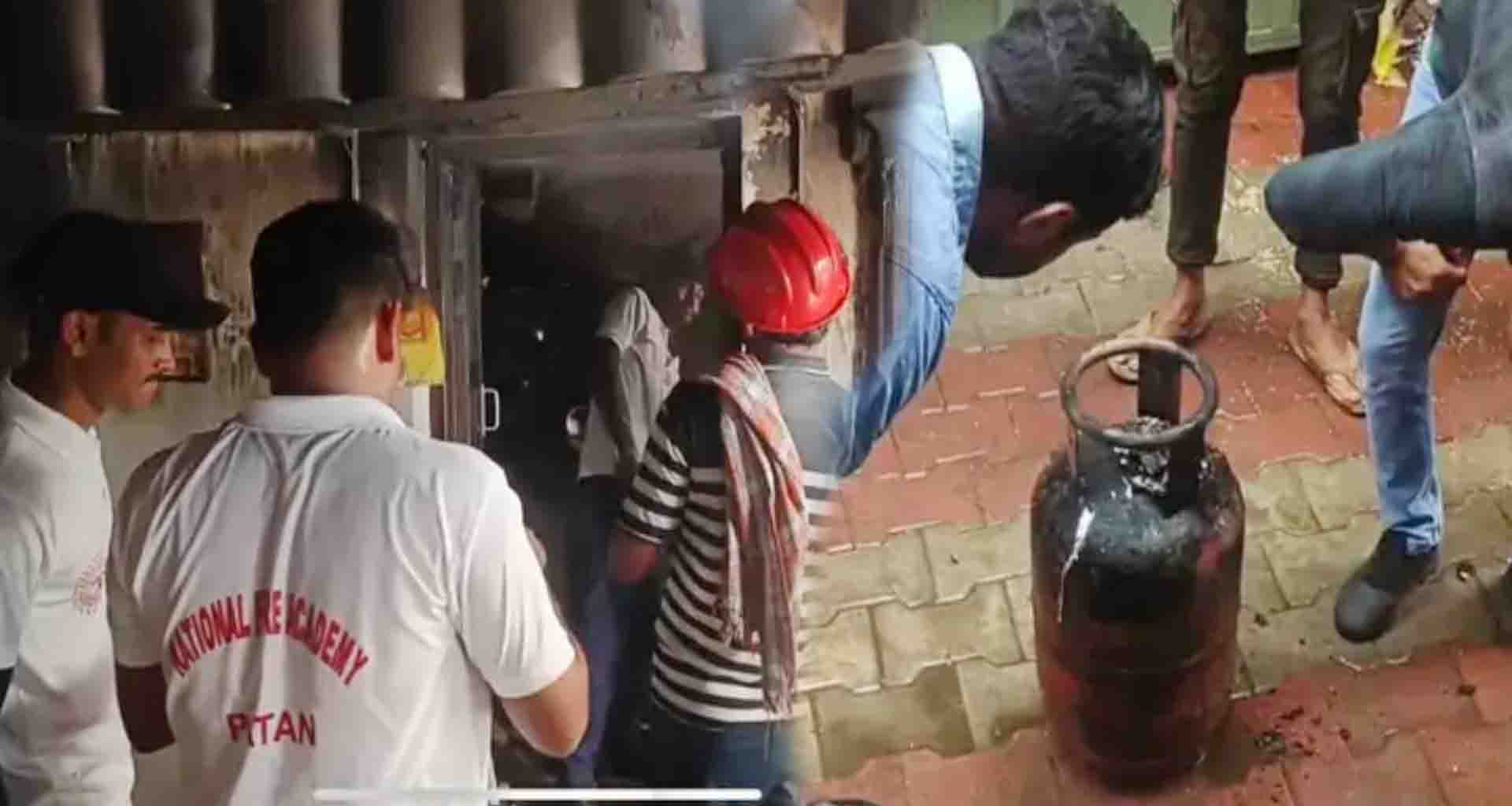 પાટણ; રસોઈ બનાવતી વખતે ગેસના બાટલામાં આગ લાગતાં અફડા તફડી મચી