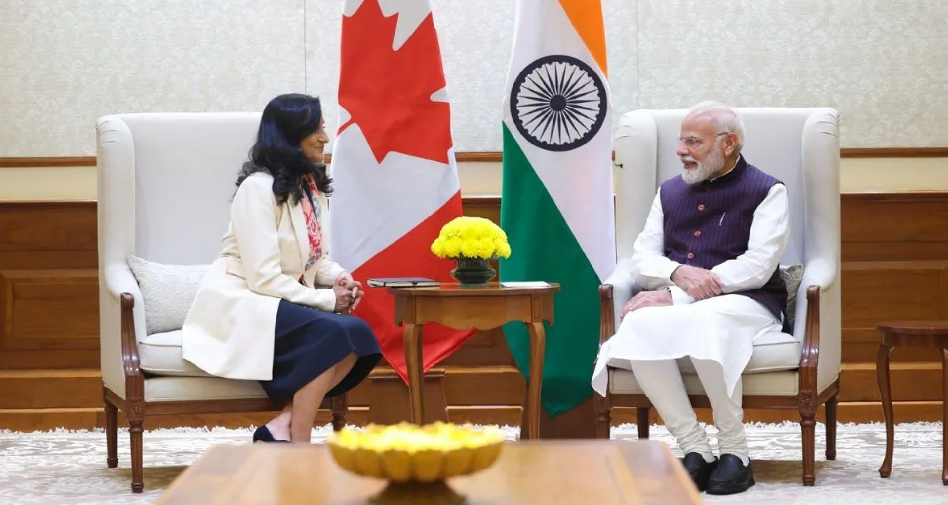 કેનેડાના વિદેશ મંત્રી અનિતા આનંદે પીએમ મોદી સાથે મુલાકાત કરી, જાણો કયા મુદ્દાઓ પર ચર્ચા થઈ