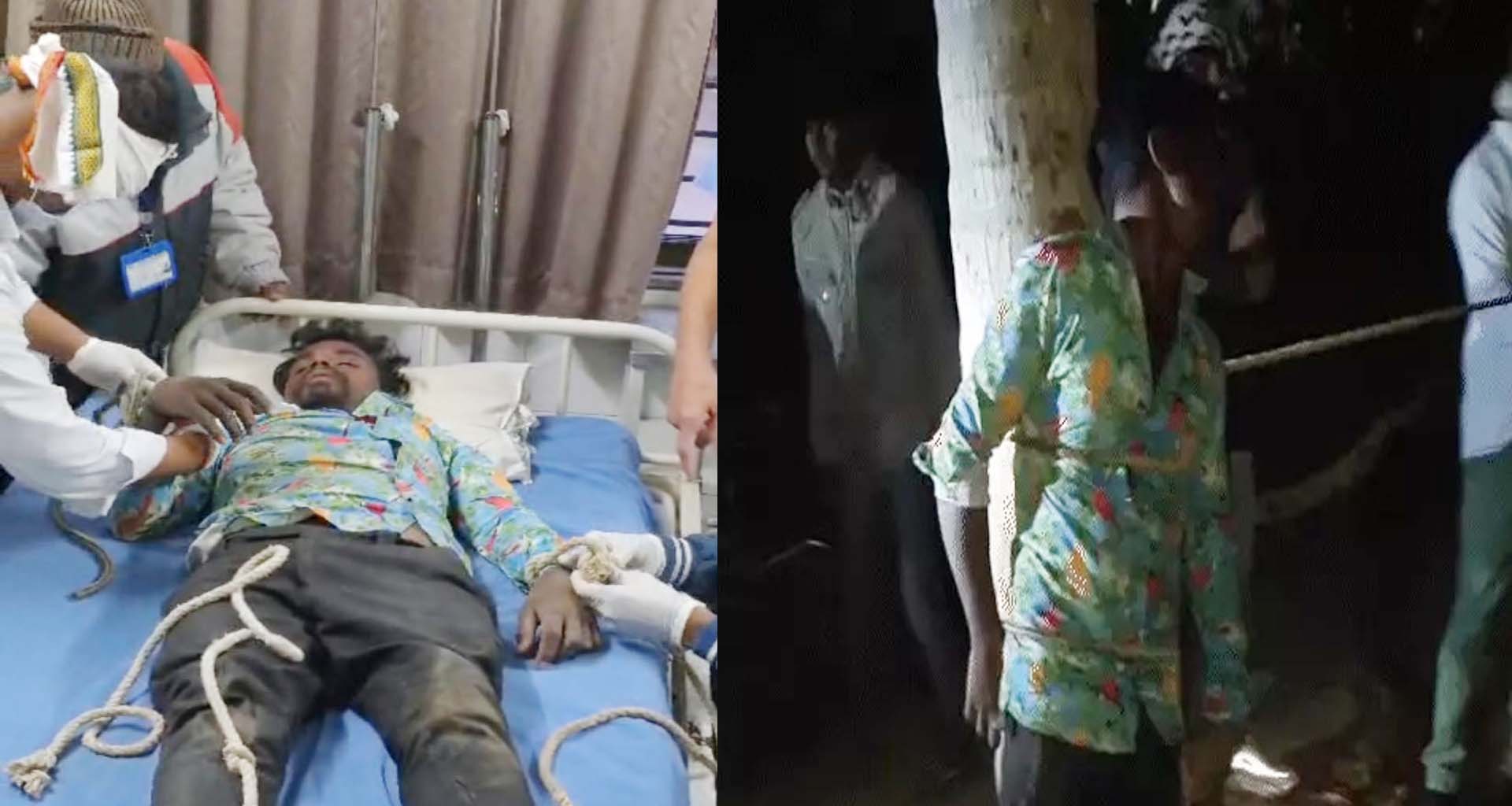 પાલનપુરમાં યુવકને હડકવા ઉપાડતા સિવિલ હોસ્પિટલમાં યુવકને બાંધેલી હાલતમાં સારવાર હેઠળ રખાયો