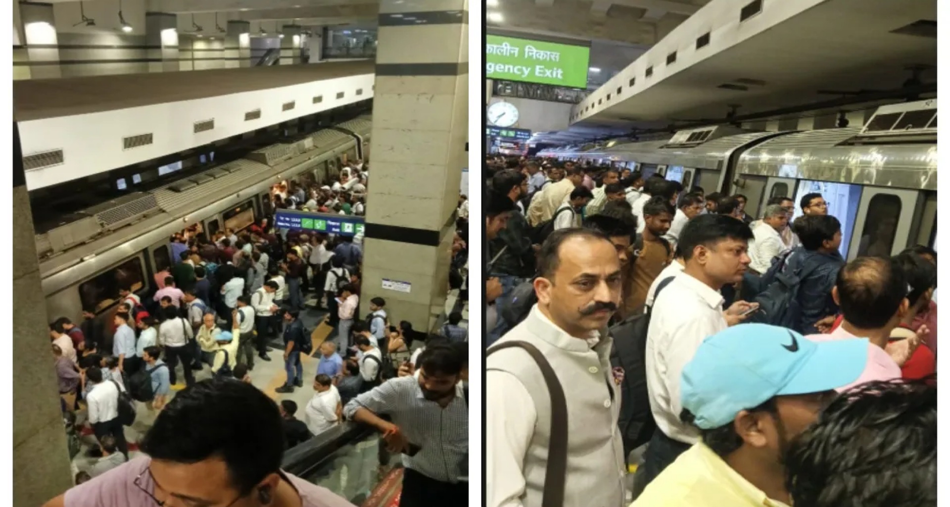 દિલ્હી: બ્લુ લાઇન મેટ્રોની ગતિ 50 મિનિટ માટે રોકાઈ, દ્વારકા-નોઈડા અને વૈશાલીના લોકોની મુશ્કેલીઓ વધી