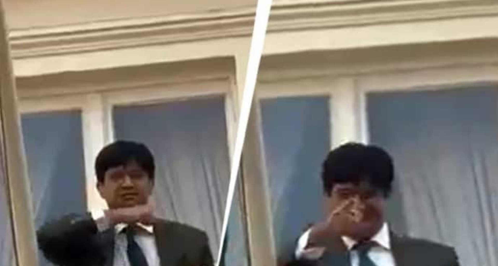 લંડનમાં ભારતીય પ્રદર્શનકારીઓ પર પાકિસ્તાની અધિકારીનો ગળું કાપવાનો ઈશારો