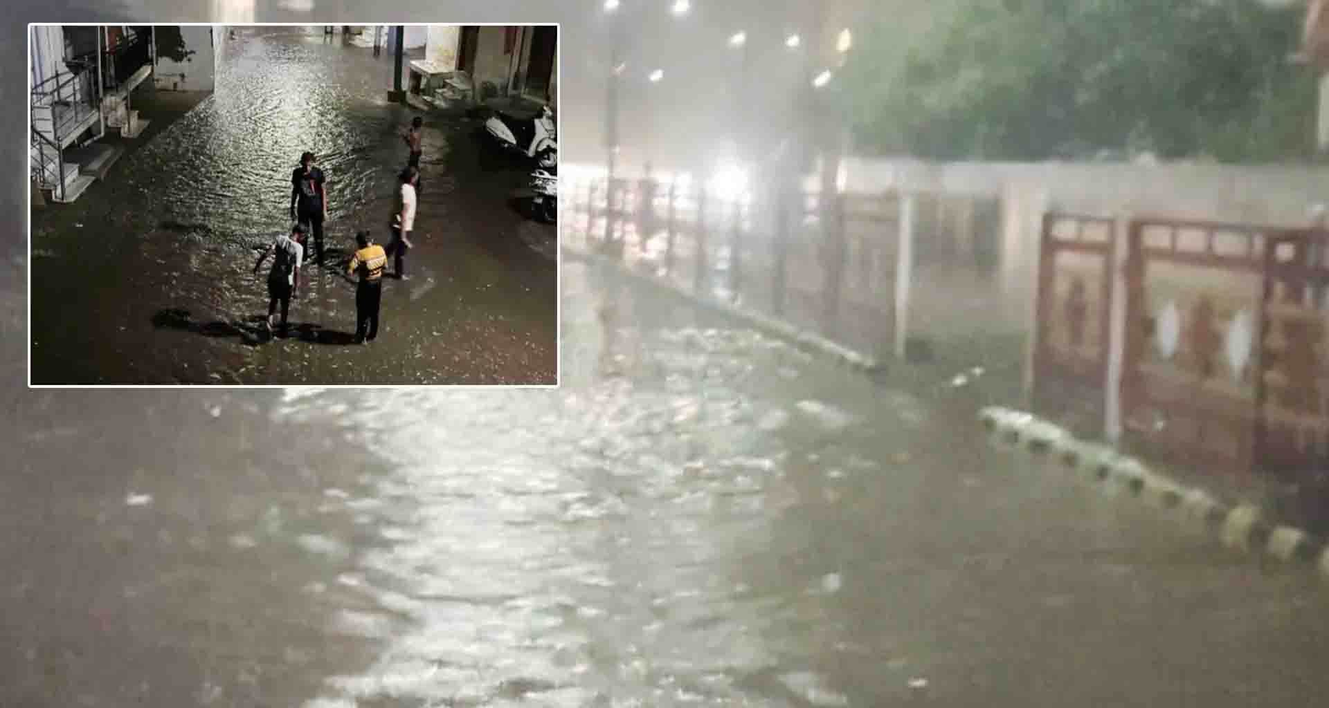 પાટણમાં શનિવારે રાત્રે સુસવાટા બંધ પવન અને વીજળીના ચમકારા વચ્ચે મેધરાજા વરસ્યા