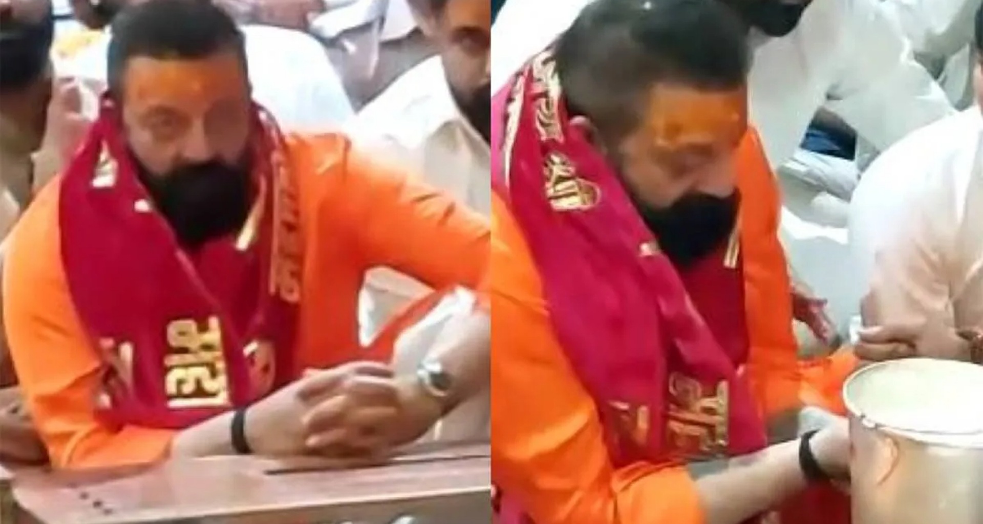 સંજય દત્ત મહાકાલેશ્વર મંદિર પહોંચ્યા, ભગવાન શિવના ચરણોમાં માથું નમાવ્યું