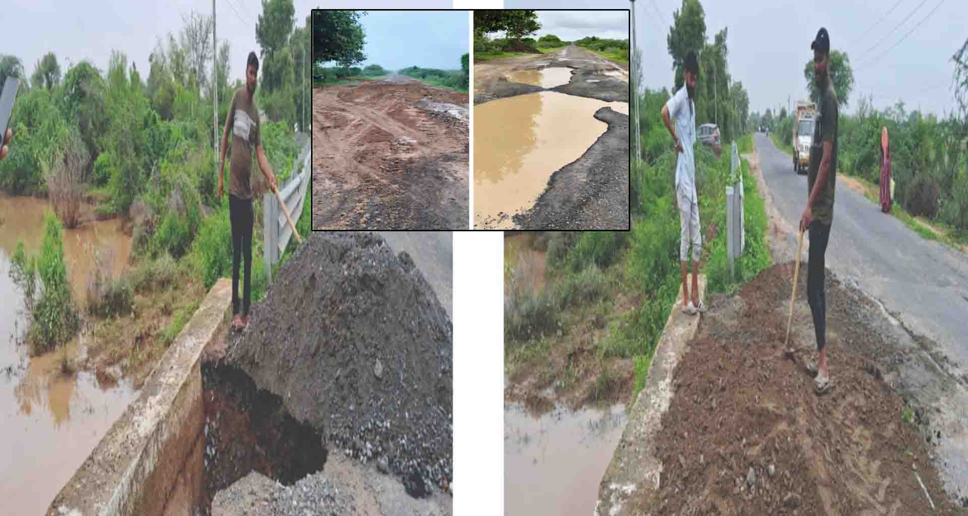 માર્ગ અને મકાન વિભાગ દ્વારા બનાસકાંઠામાં ૨૦ જેટલા રસ્તાઓને મરામત કરીને પૂર્વવત કરાયા