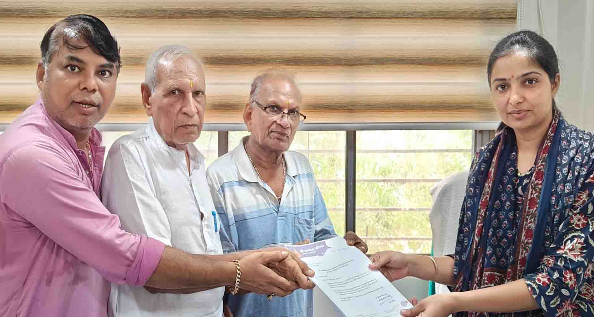 ભાભરમાં જૈન આગેવાનો દ્વારા નગરપાલિકાના ચીફ ઓફિસરને રજુઆત..!